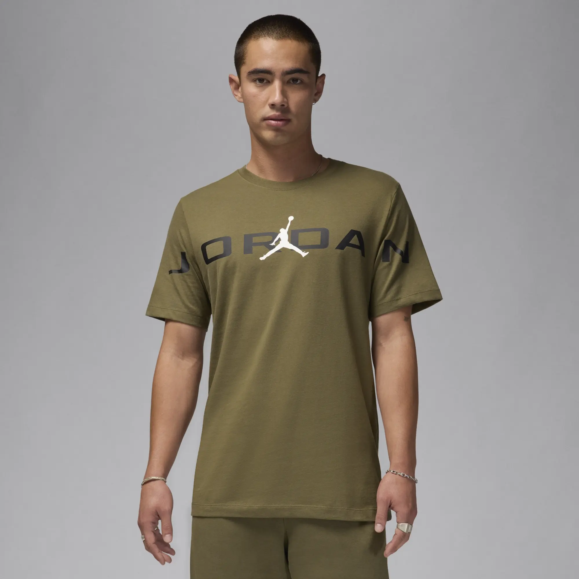 Nike Jordan Jordan Air Stretch Short Sleeved T-Shirt - Green - Size XL - Green
