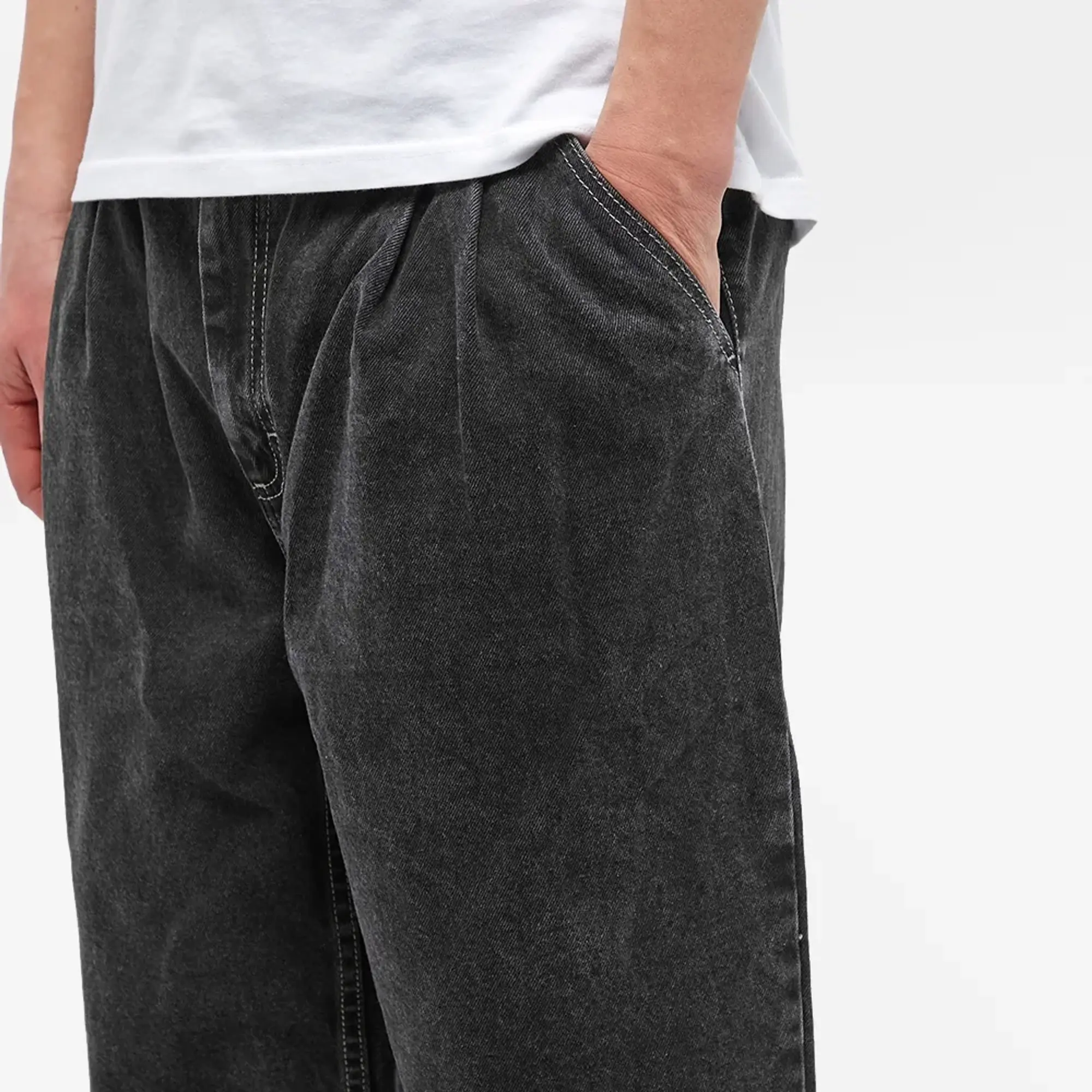 Polar Skate Co. Men's Grund Denim Chino Washed Black
