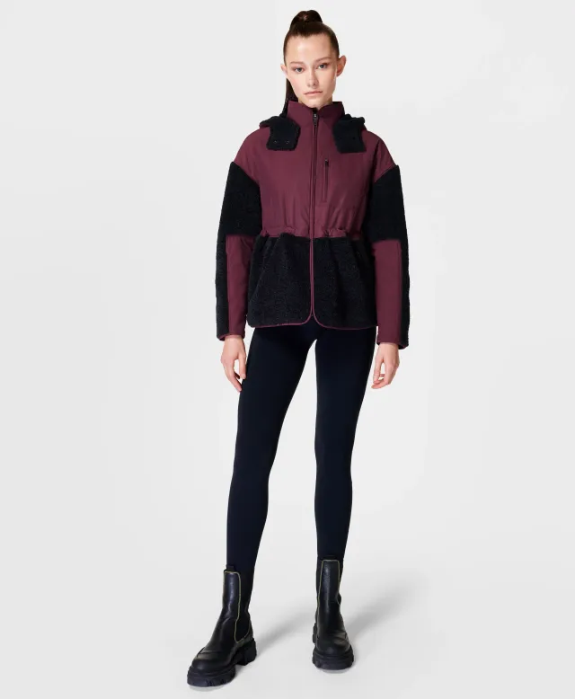 Gilet Sweaty Betty Urban Sherpa Taille S Noir - Polaire - Neuf Avec Défauts (voir Détails)