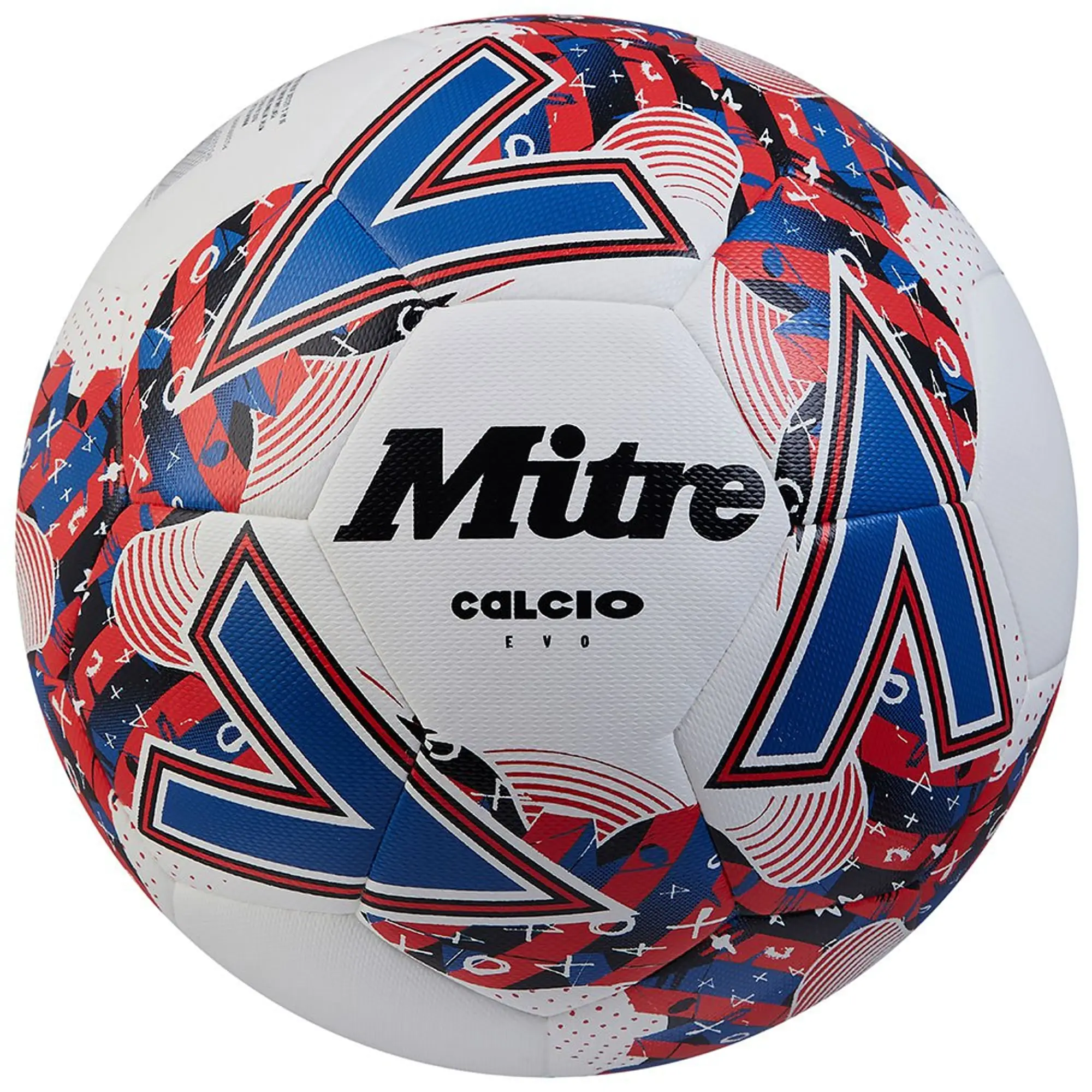 Mitre Calcio Evo Football - WHITE/BLACK/BOTN BLUE