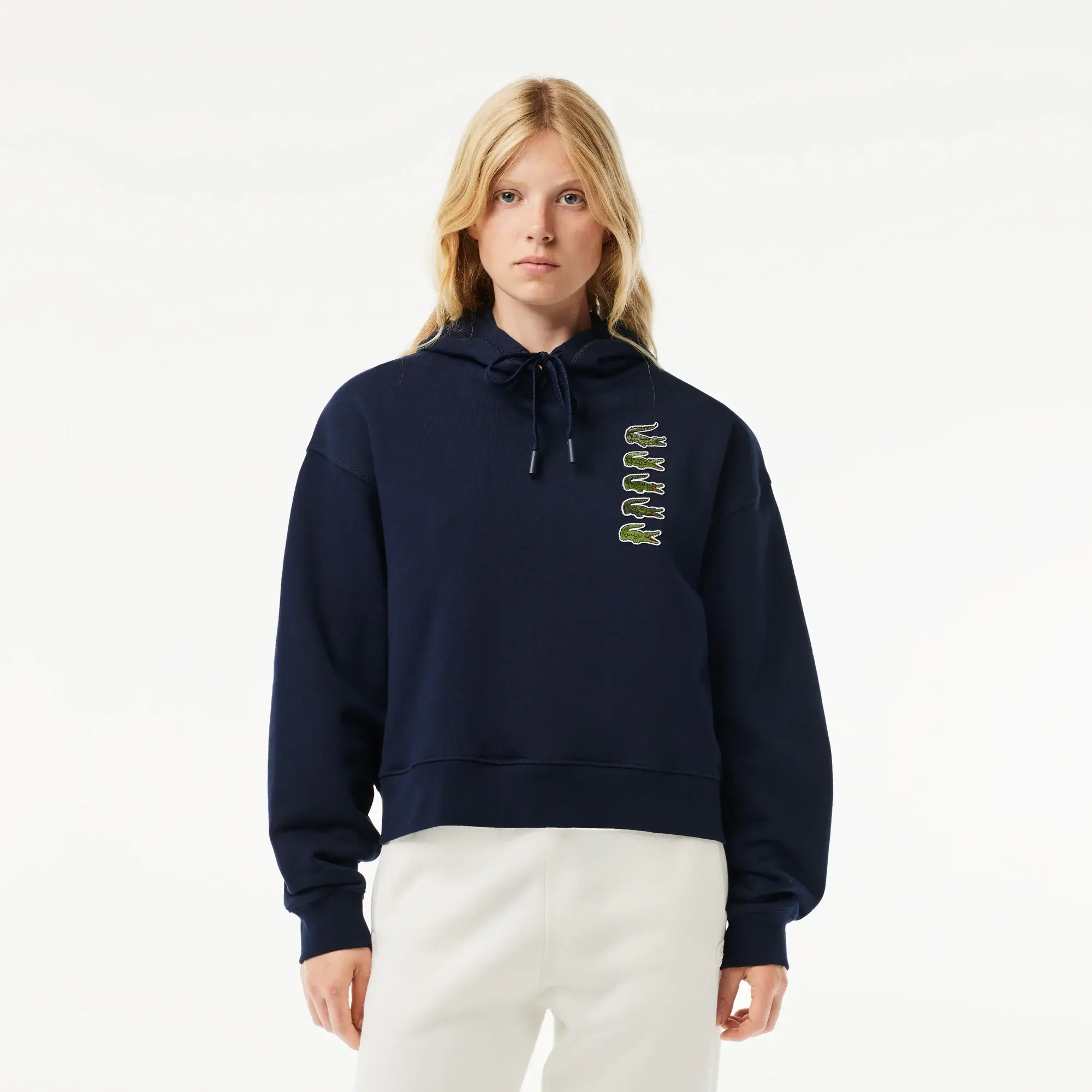 Lacoste Iconic Croc Hoodie - Midnight Blue