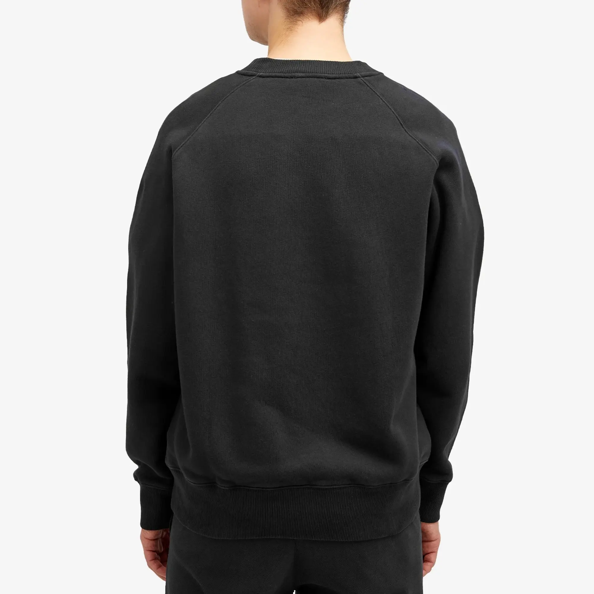 Norse Projects Marten Relaxed Organic Raglan N Patch Sweatshirt Men Sweatshirts Black