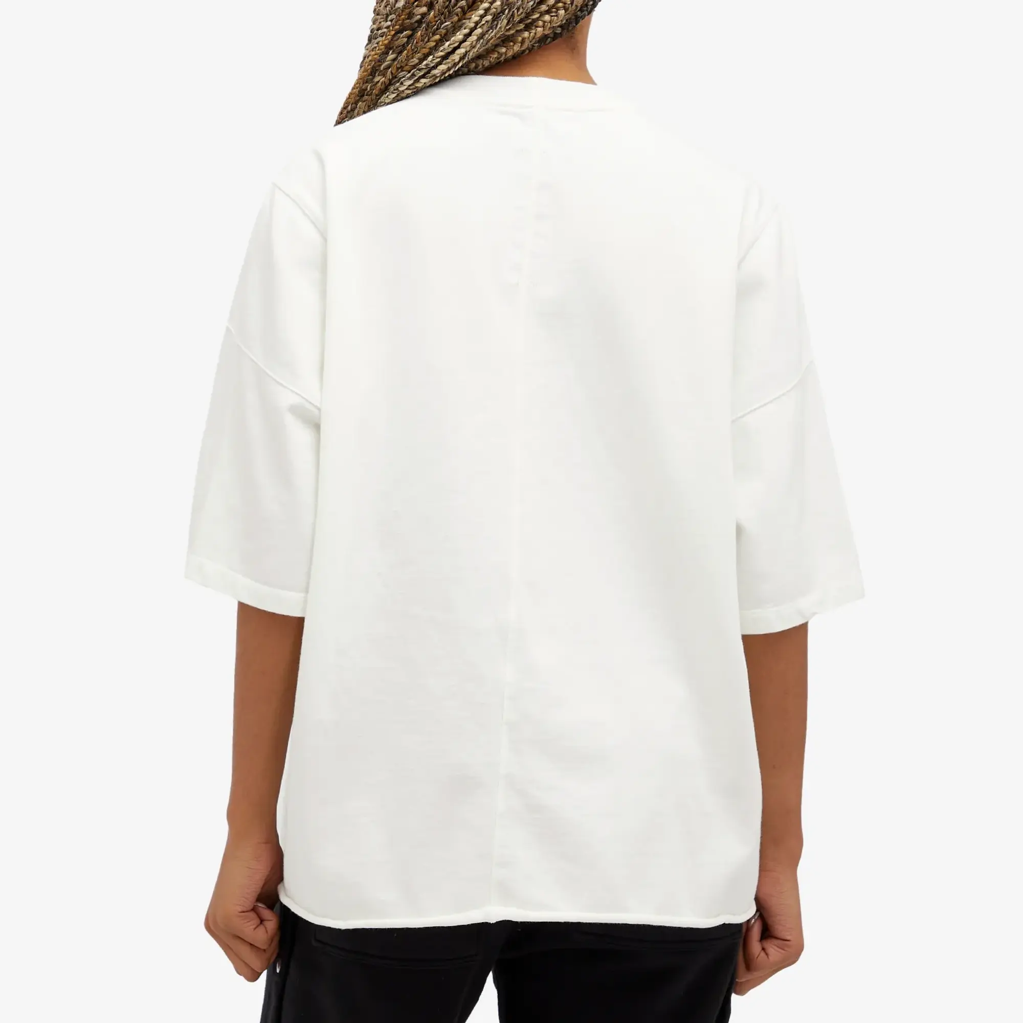Rick Owens DRKSHDW Women's Print T-shirt Milk Black