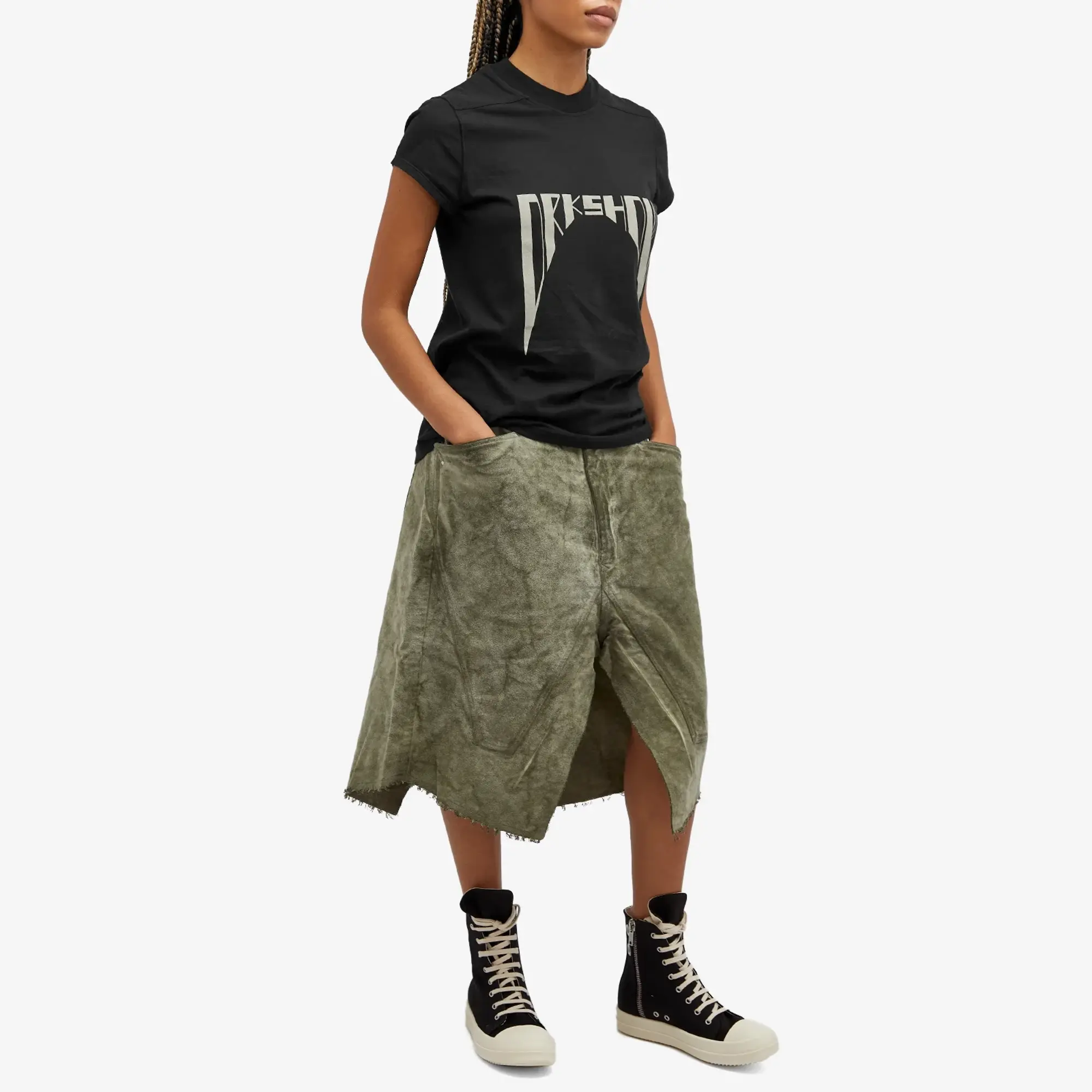 Rick Owens DRKSHDW Women's Print T-shirt Black Pearl
