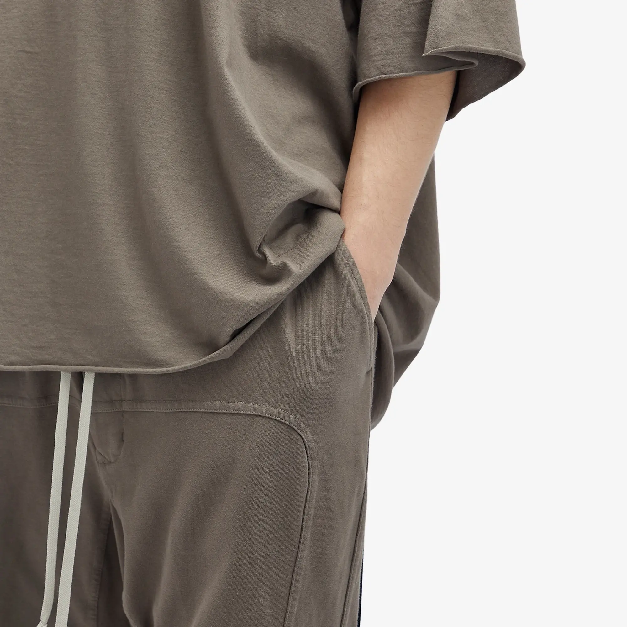 Rick Owens DRKSHDW Men's Prisoner Lightweight Drawstring Pants Dust