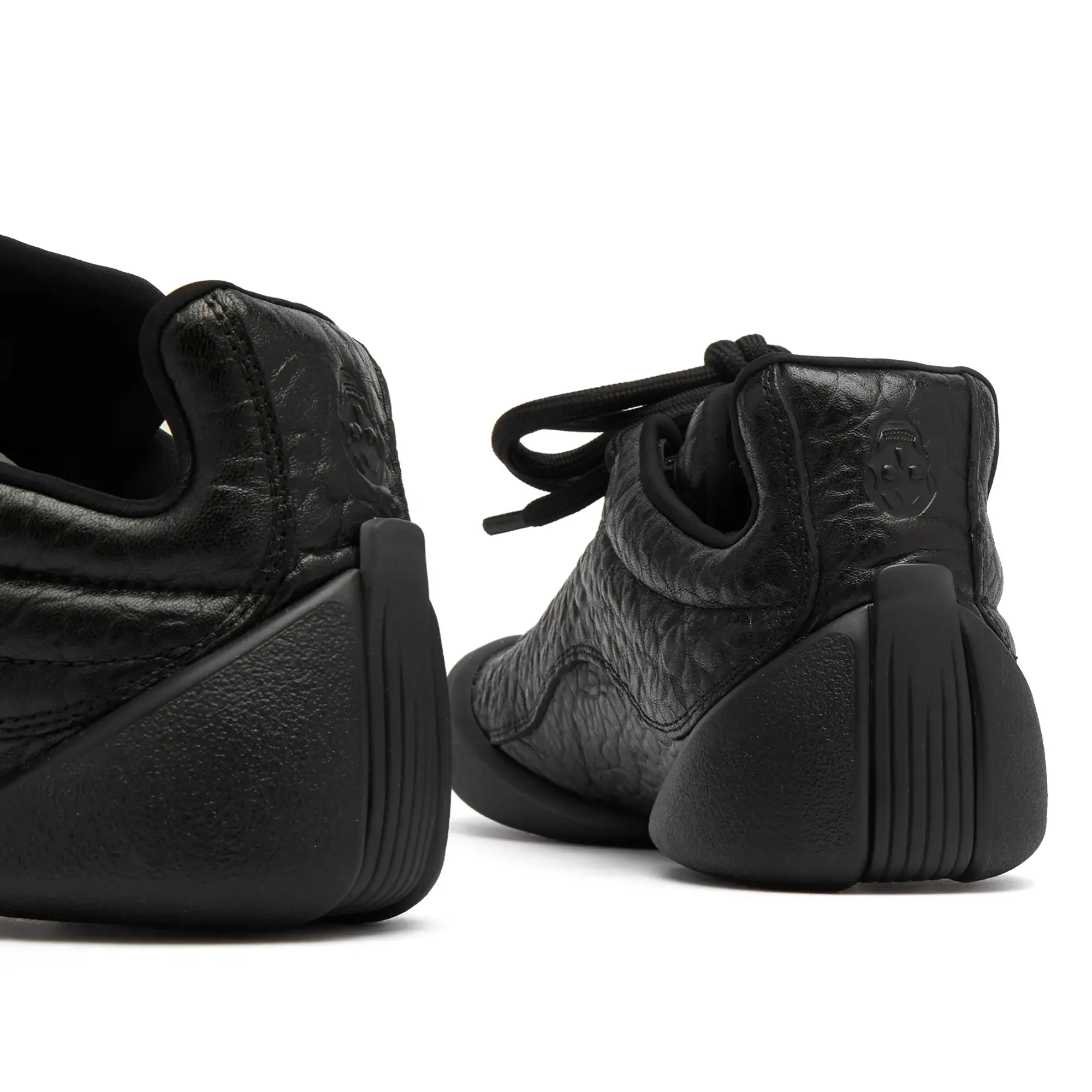 Alexander McQueen Men's Dumbo Grain Leather Sneaker Black