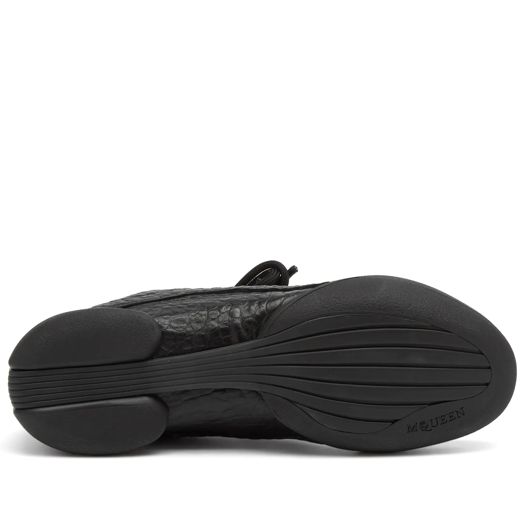Alexander McQueen Men's Dumbo Grain Leather Sneaker Black