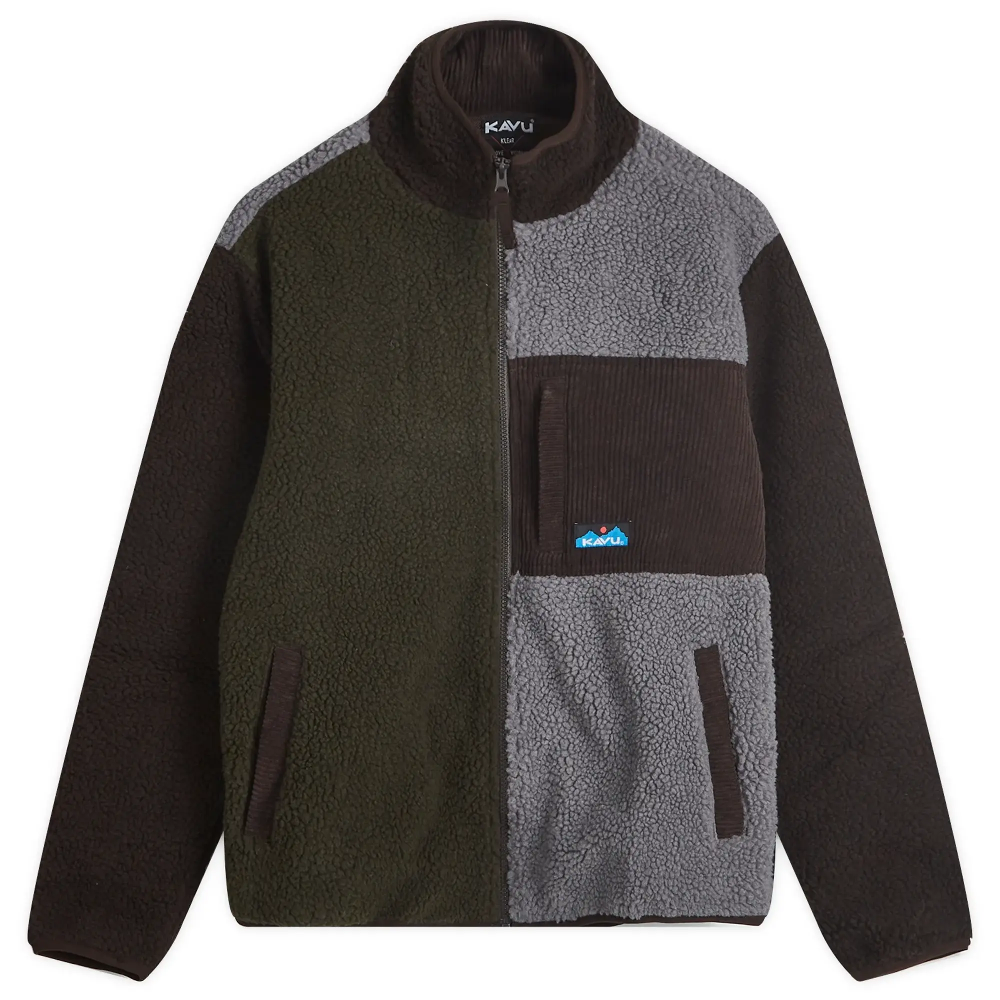 KAVU Men's Wayside Sherpa Fleece Jacket Timber Nights