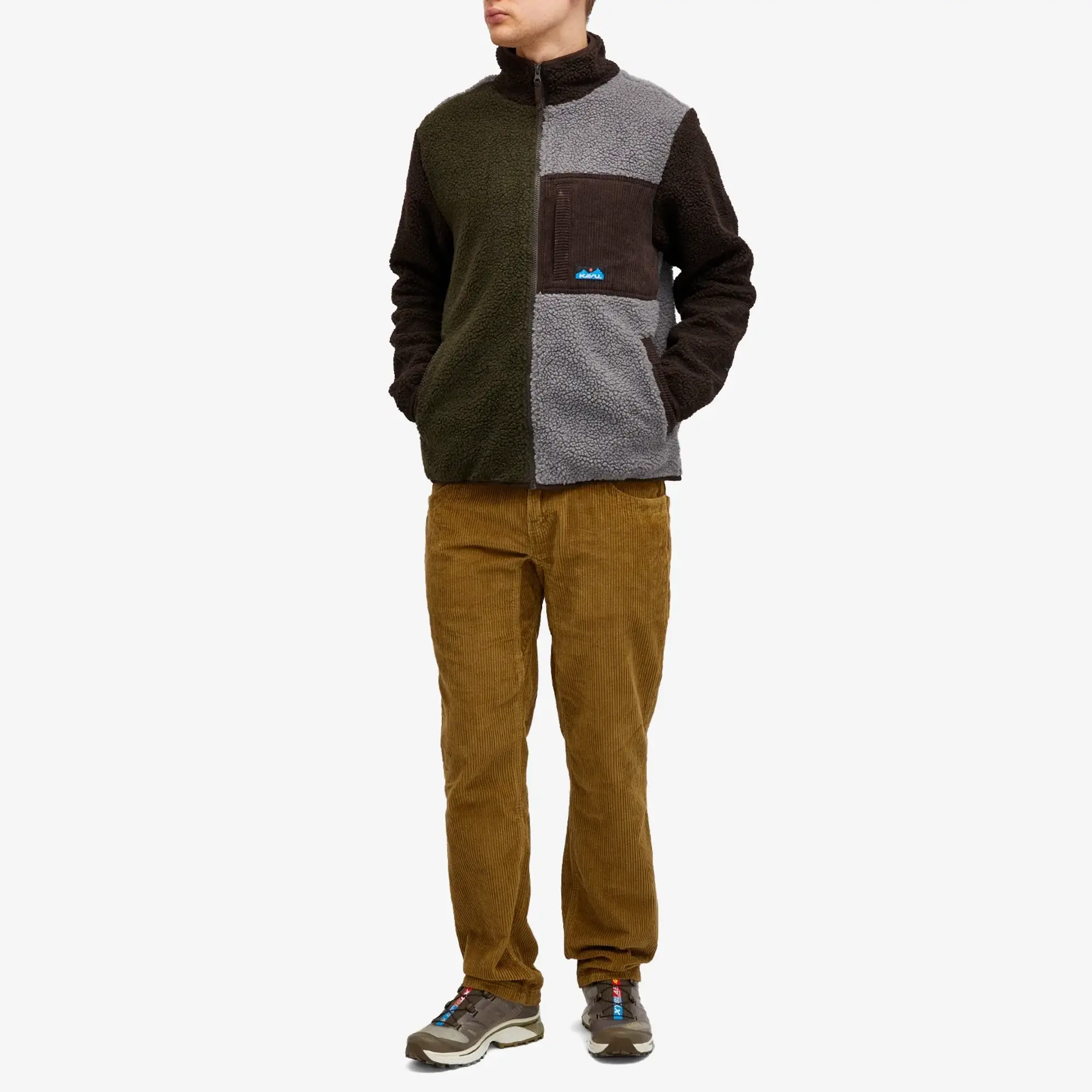 KAVU Men's Wayside Sherpa Fleece Jacket Timber Nights