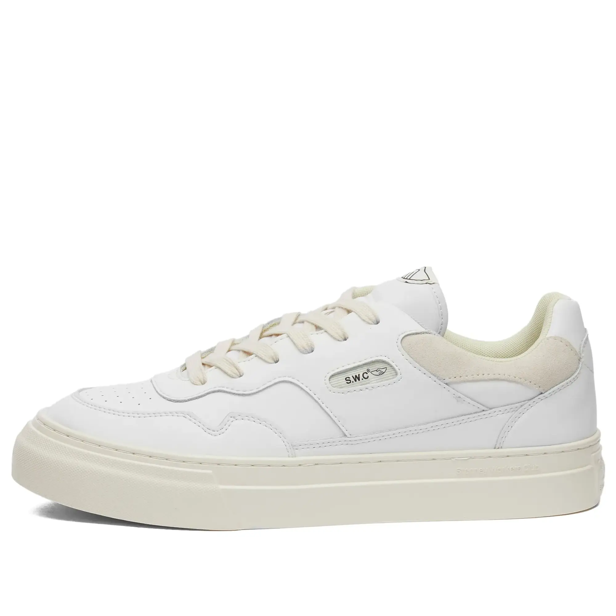 Stepney Workers Club Men's Pearl S-Stike Leather Sneaker White/Putty
