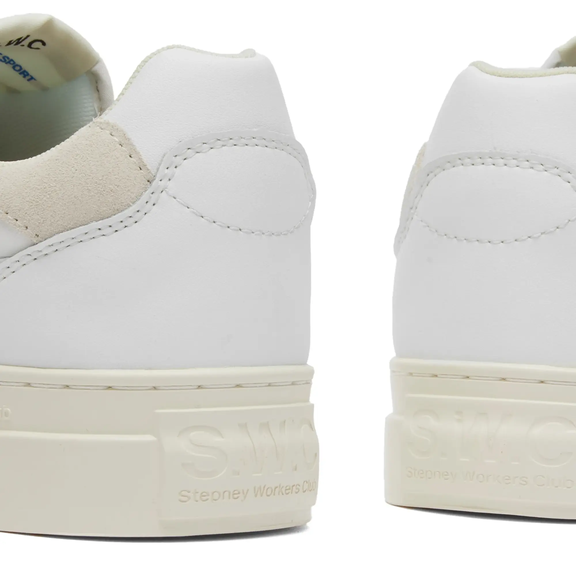 Stepney Workers Club Men's Pearl S-Stike Leather Sneaker White/Putty