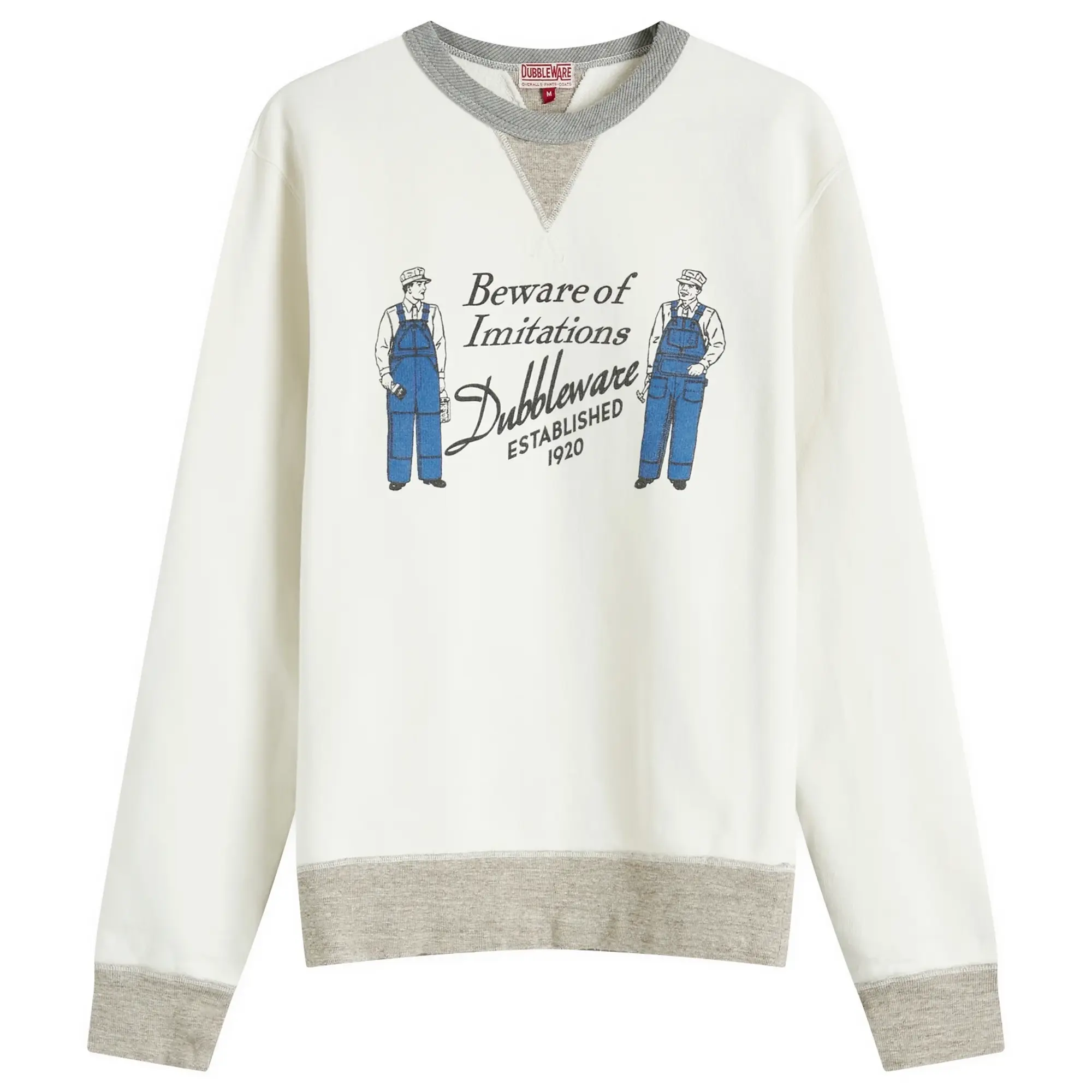 Dubbleware Men's Imitations Sweatshirt Ecru