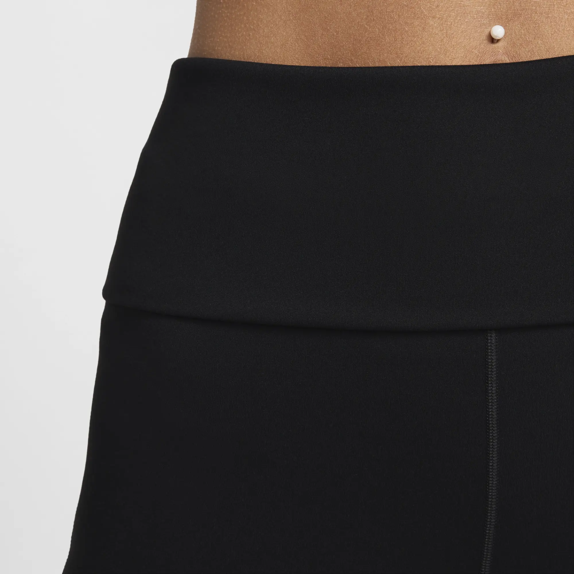 Women's Nike One Fold-Over Pants in Black