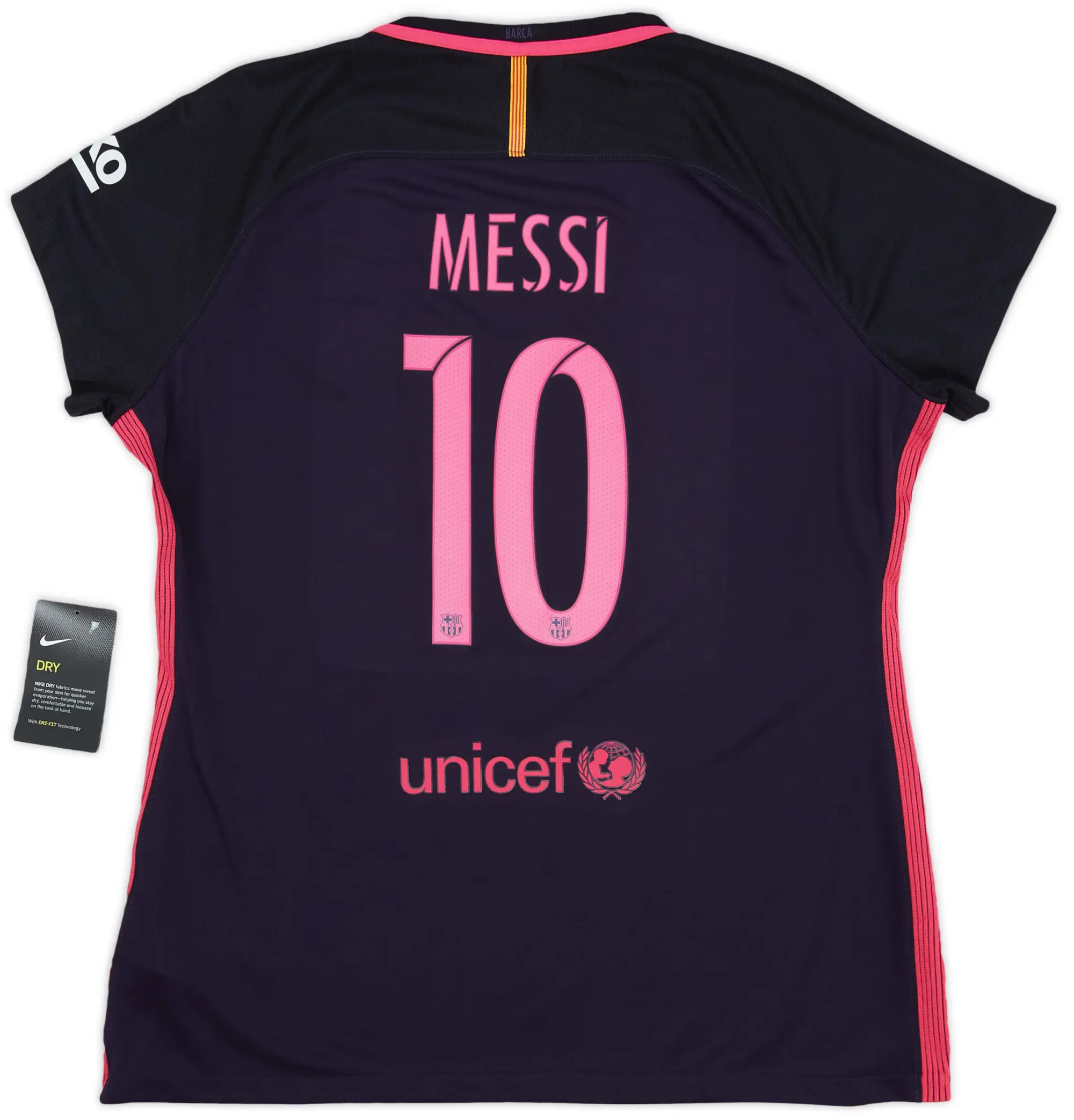 Nike 2016-17 Barcelona Away Shirt Messi #10 (Women's XL)