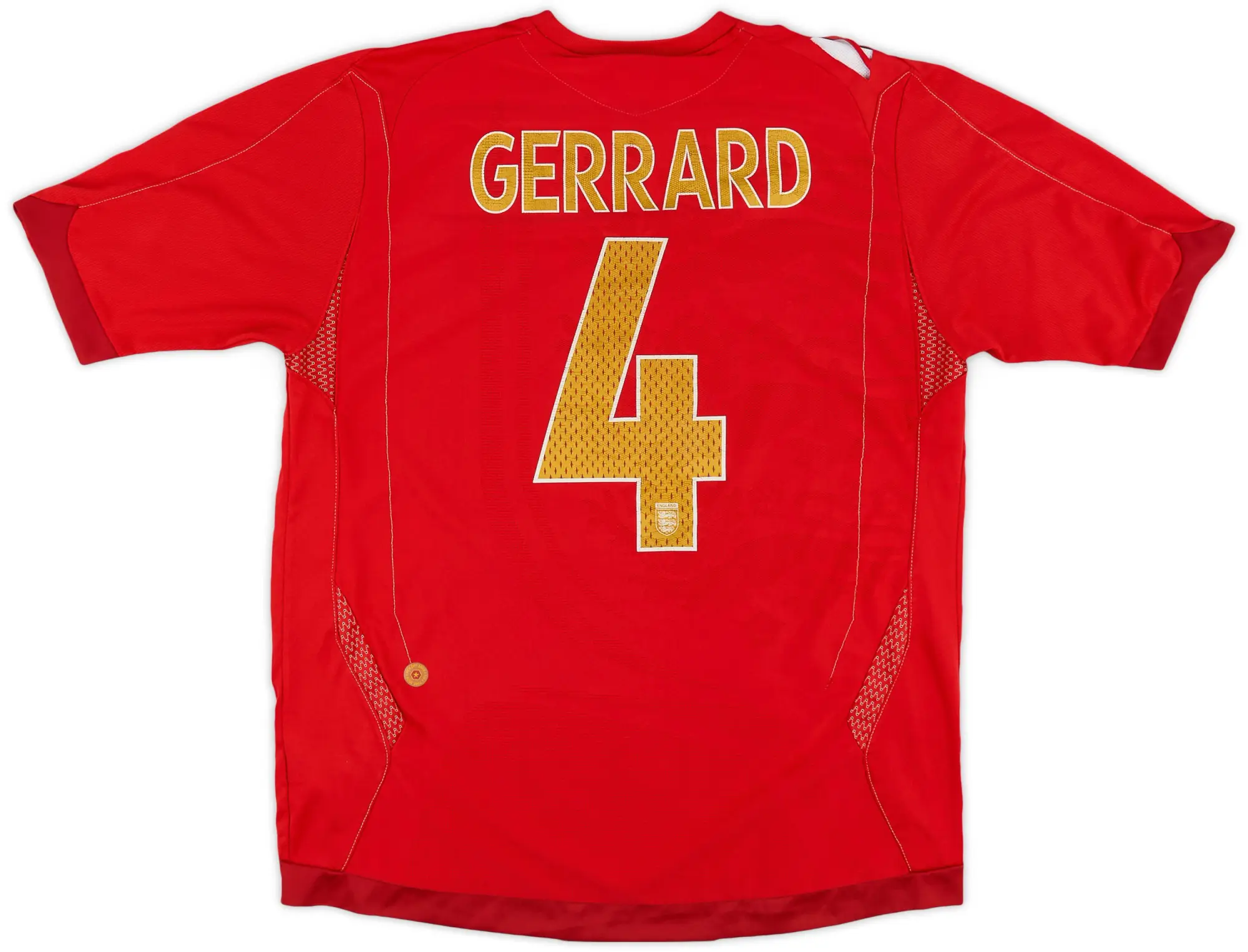 Umbro 2006-08 England Away Shirt Gerrard #4 - 6/10 - (L)