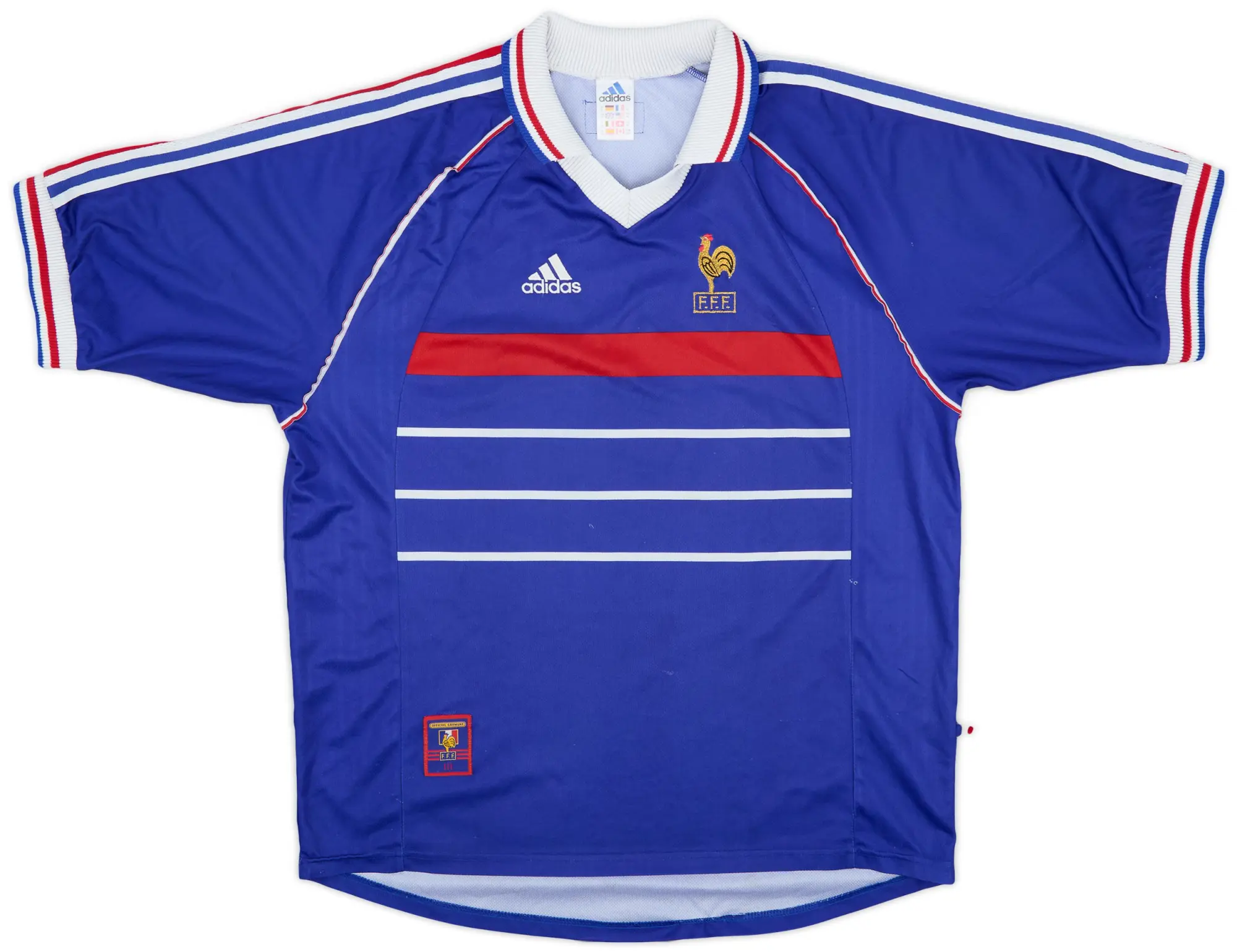adidas 1998-00 France Home Shirt - 7/10 - (XL)