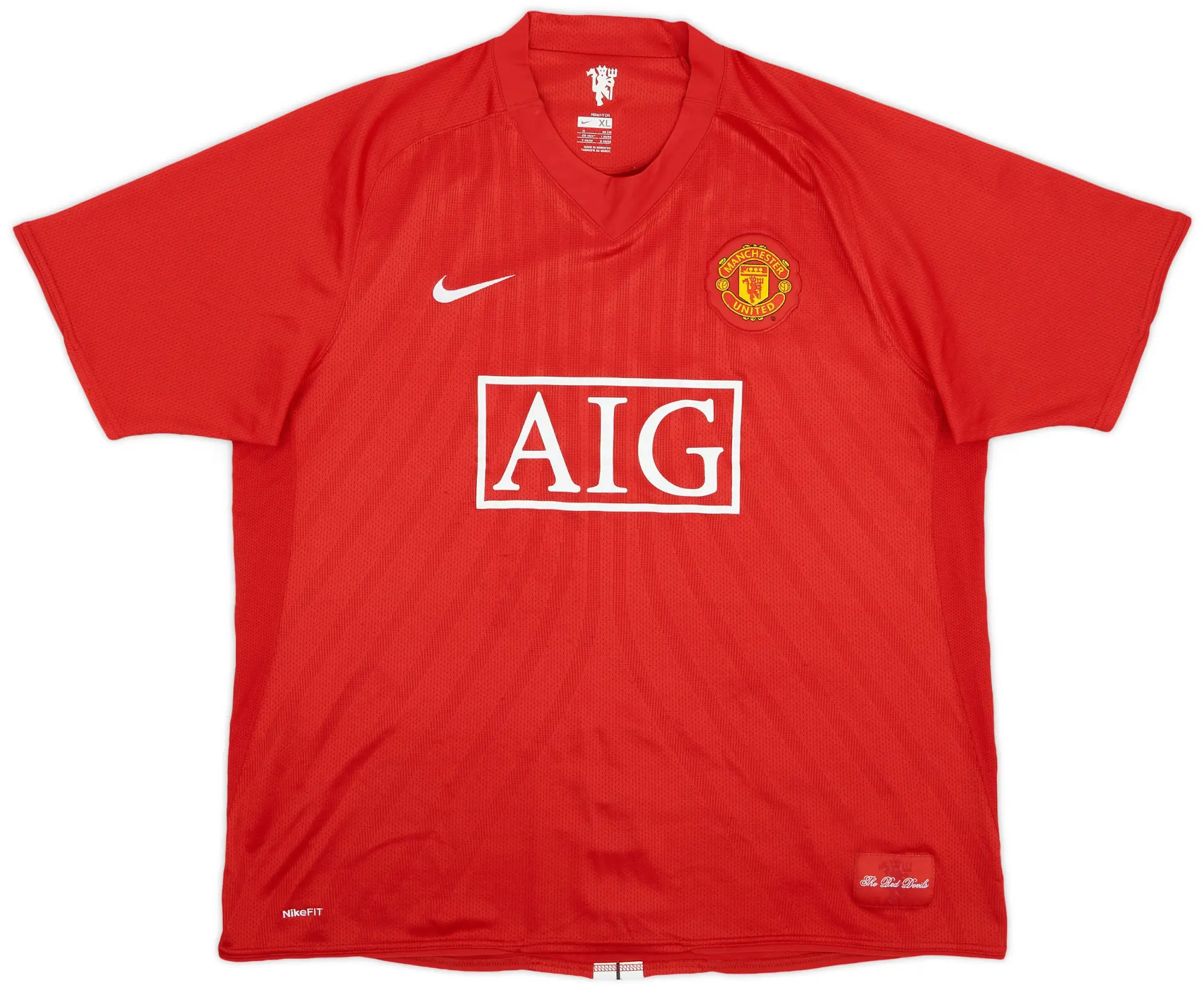 Nike 2007-09 Manchester United Home Shirt Ronaldo #7 - 7/10 - (XL)