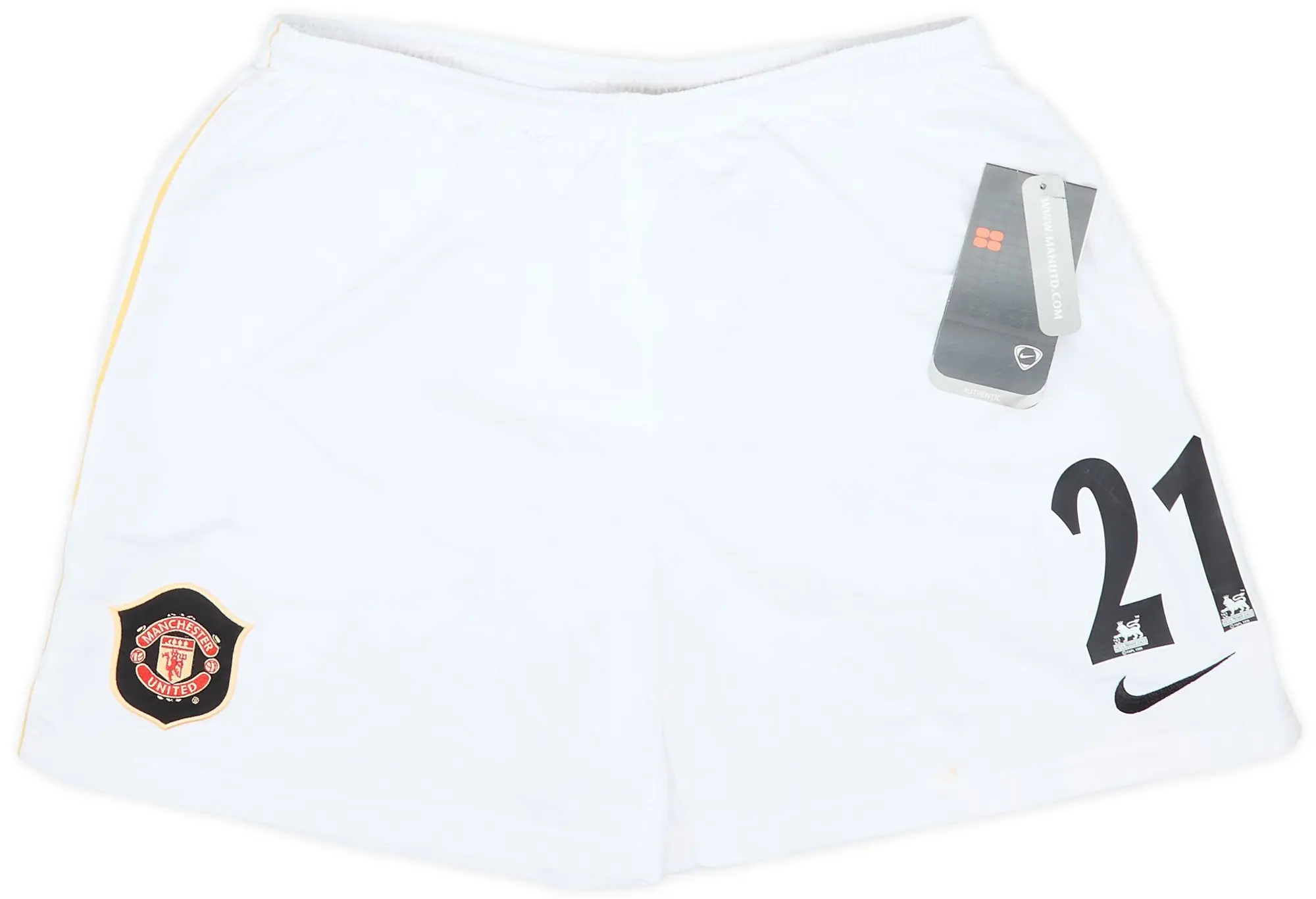 Nike 2006-07 Manchester United Away Shorts #21 (XL.Boys)