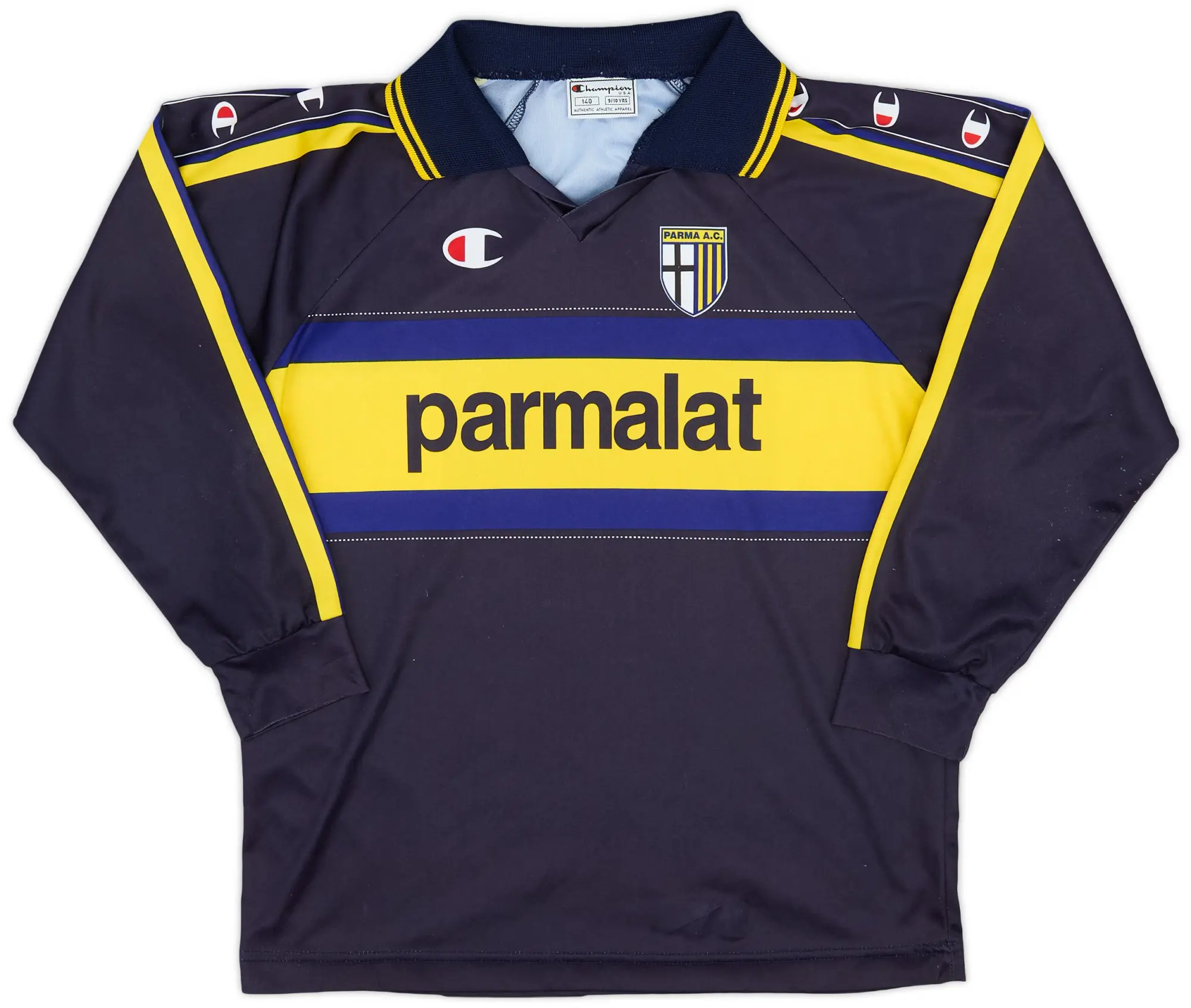 Champion 1999-00 Parma Basic Third L/S Shirt - 7/10 - (S.Boys)