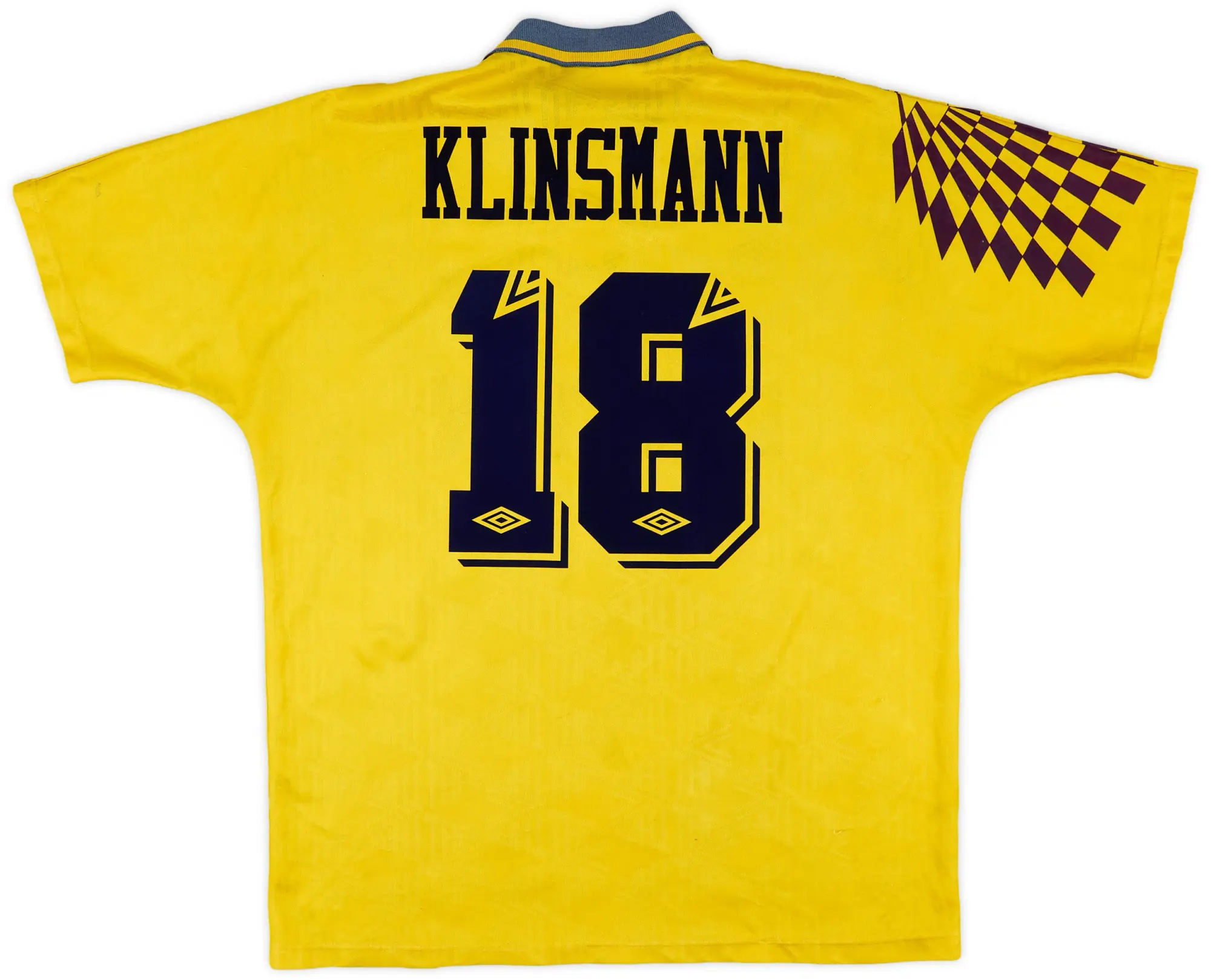 Umbro 1991-95 Tottenham Away Shirt Klinsmann #18 - 6/10 - (XL)