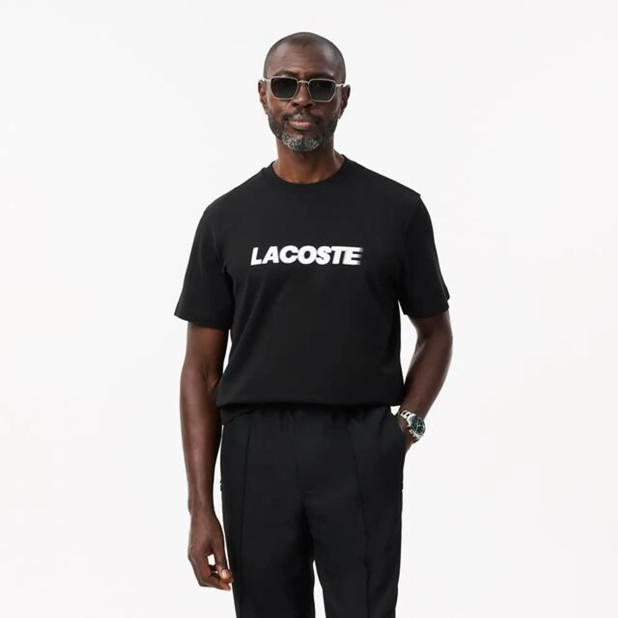 Lacoste Heavy Cotton Logo T-shirt - Black