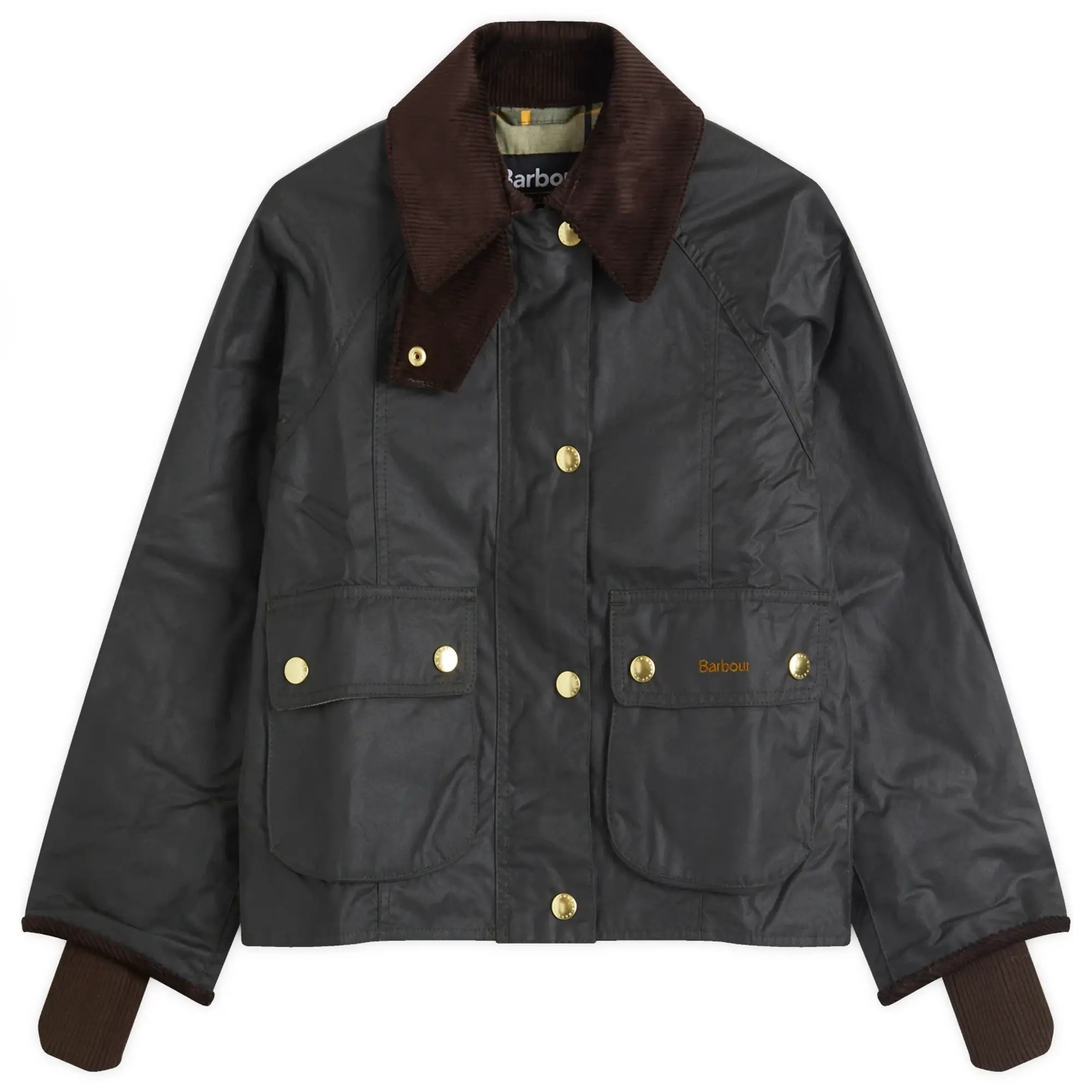 Barbour Women's Cropped Beadnell Wax Jacket Sage/Ancient Barbour Women's Cropped Beadnell Wax Jacket Sage/Ancient