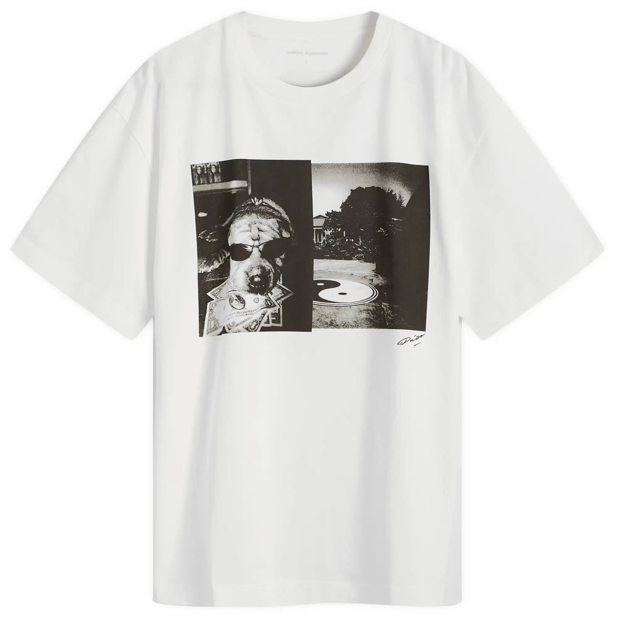 Uniform Experiment Men's x Daido Moriyama Split T-Shirt White
