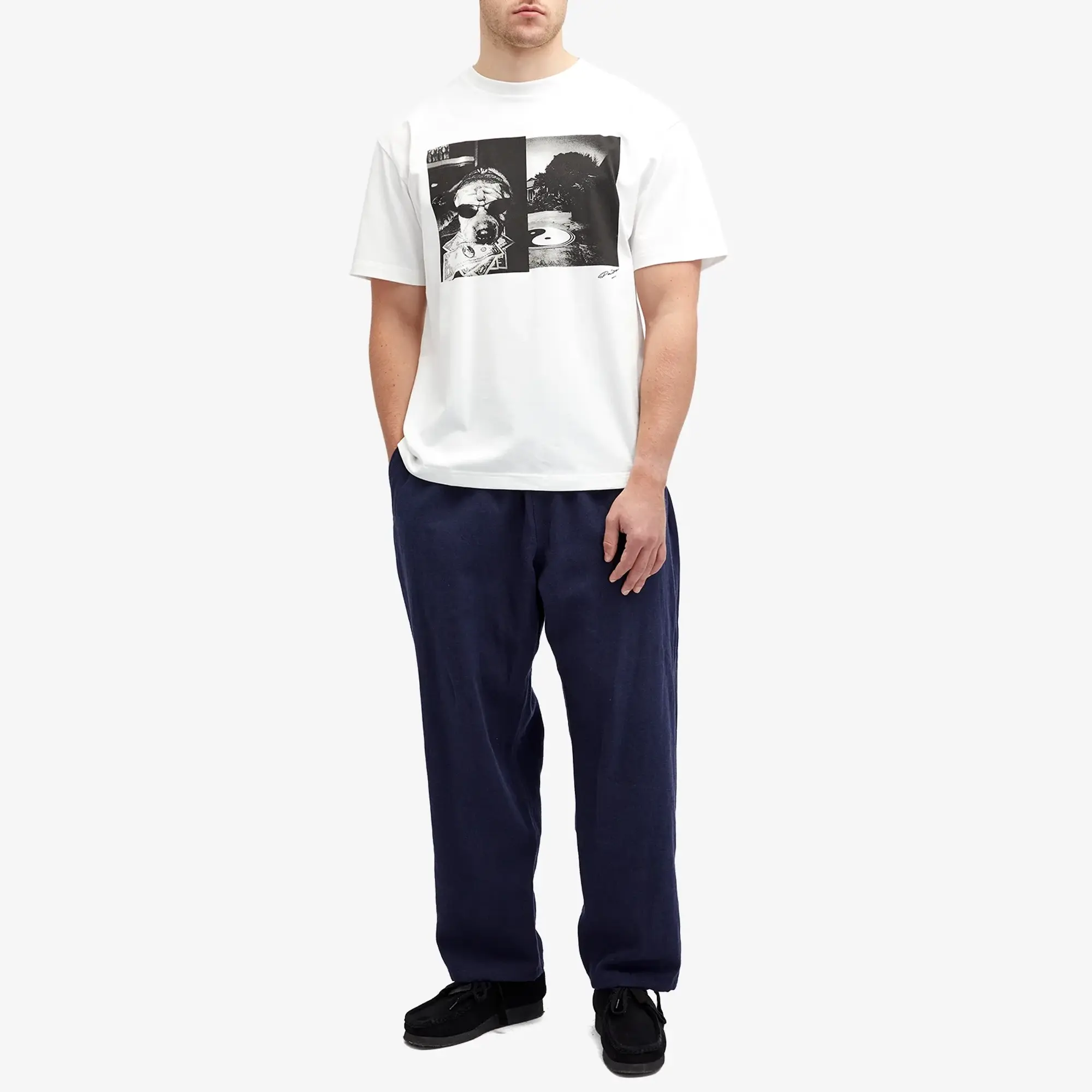 Uniform Experiment Men's x Daido Moriyama Split T-Shirt White