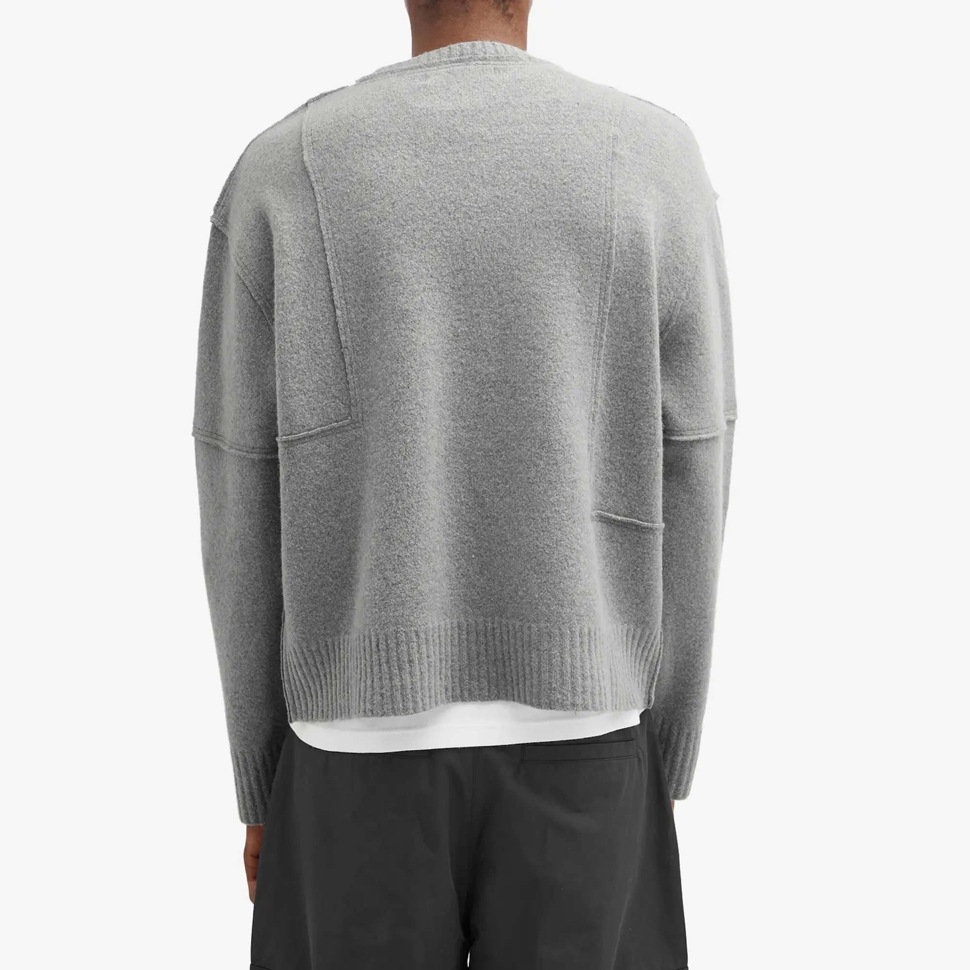 A-COLD-WALL* Men's Construct Crew Knit Grey Slate