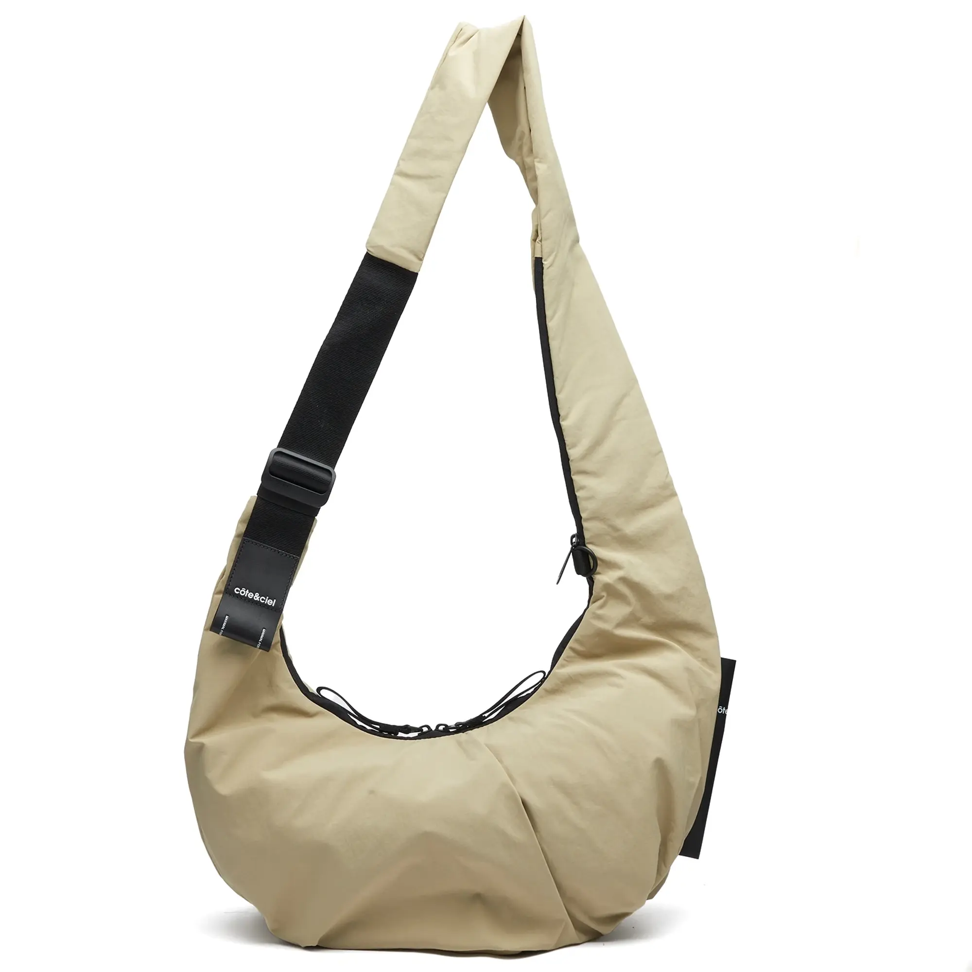 Cote&Ciel Hyco S Smooth Cross Body Bag Beige