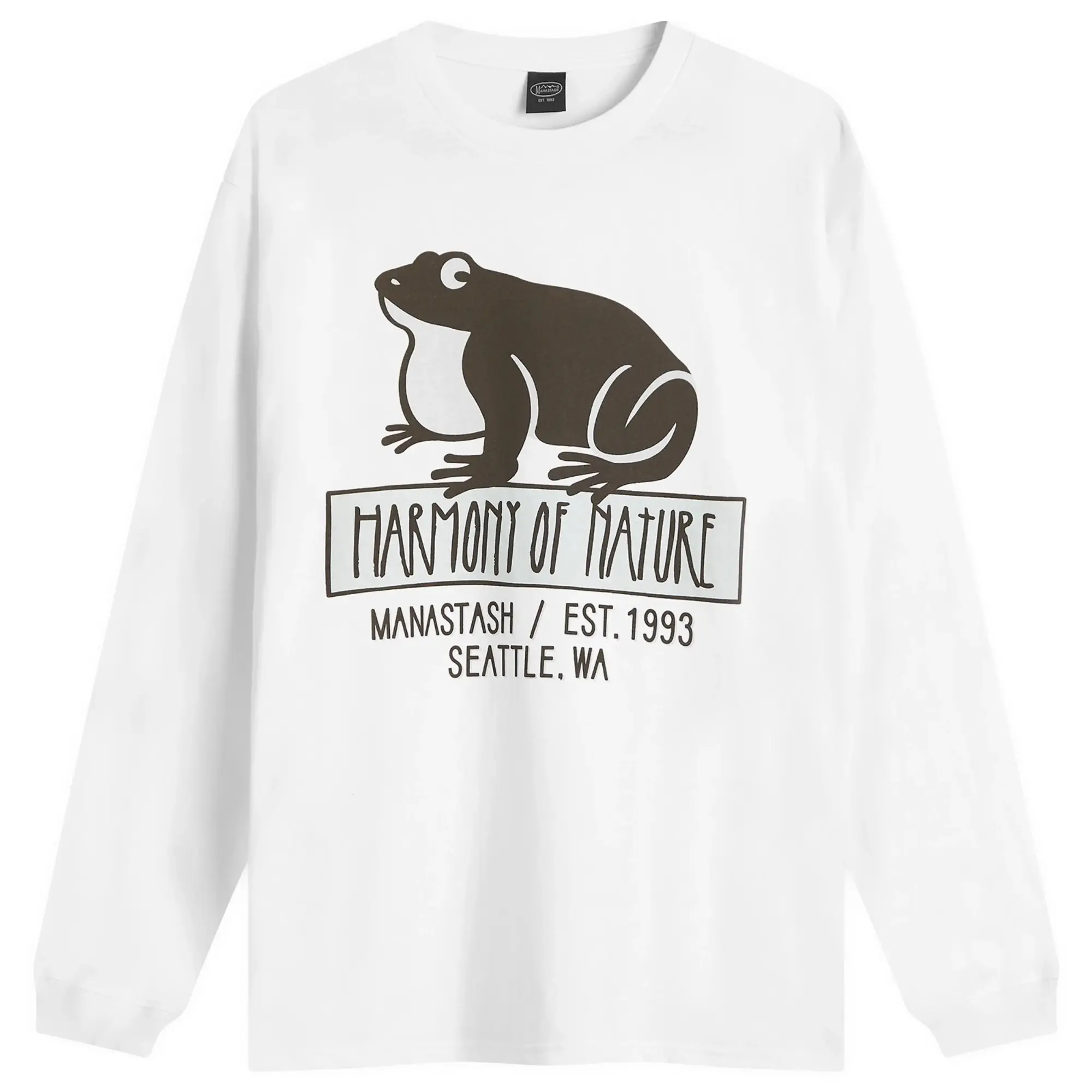 Manastash Men's Long Sleeve Hon T-Shirt White
