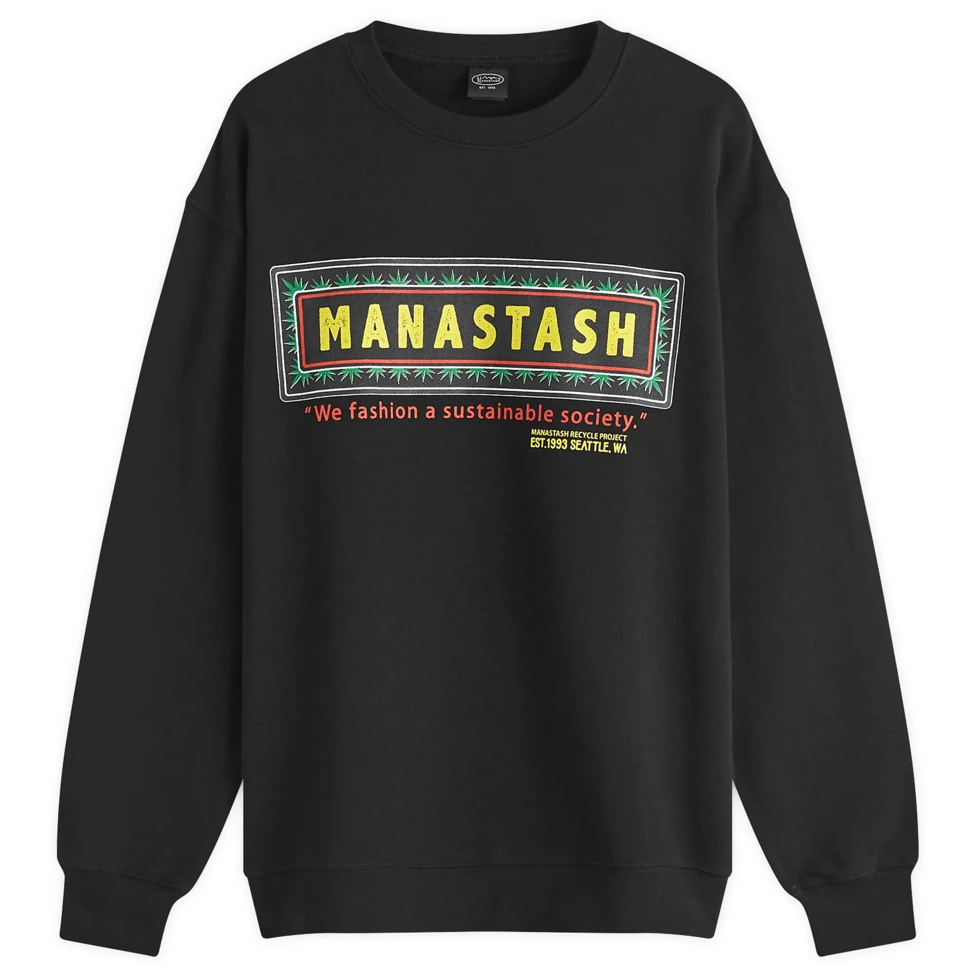 Manastash Men's Frame Logo Sweatshirt Black
