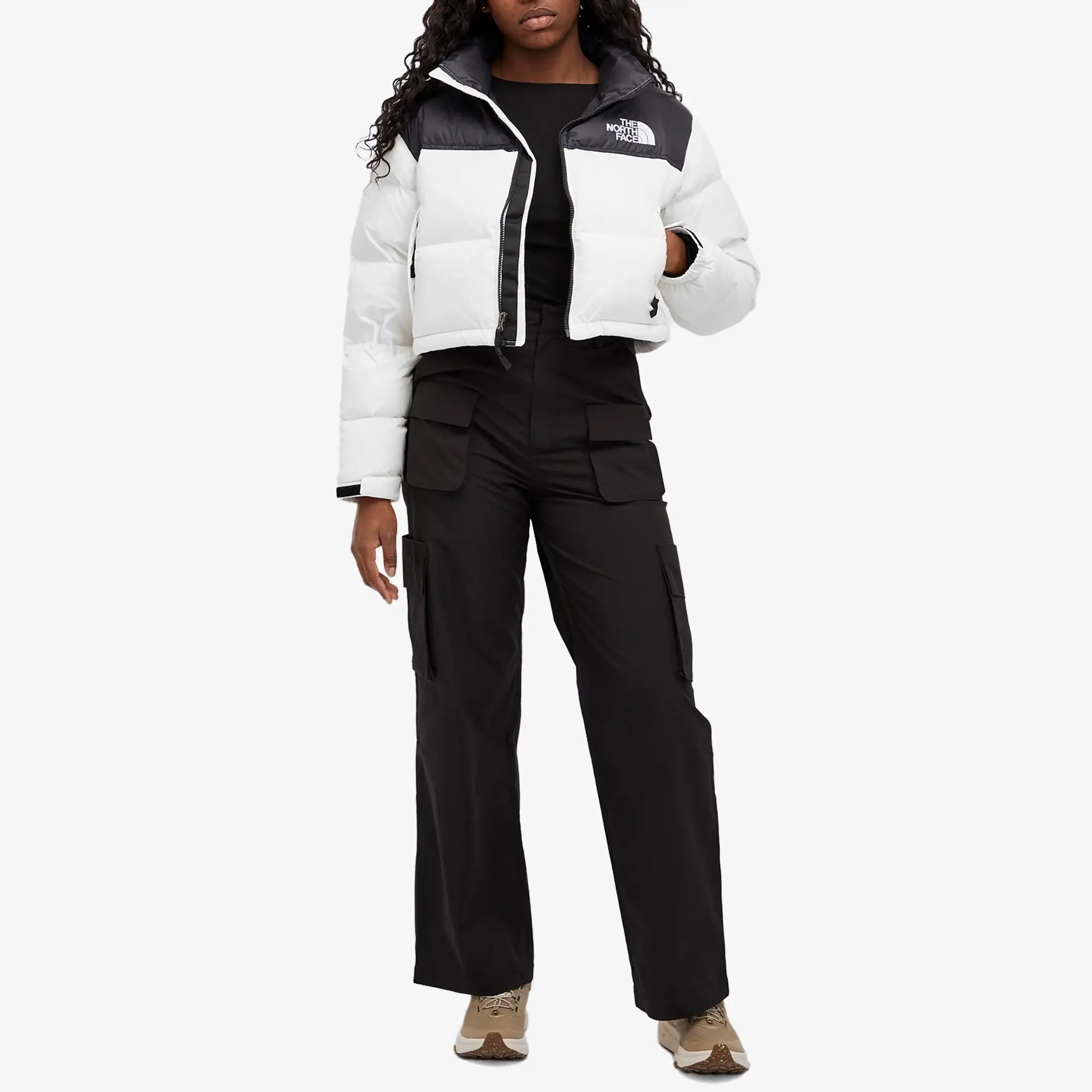 The North Face Women's Short Nuptse Jacket White