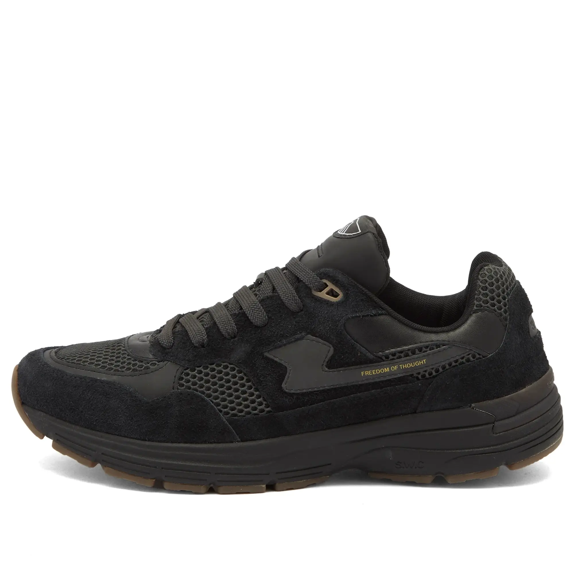 Stepney Workers Club Men's Ameil S-Strike Sneaker Tech Black