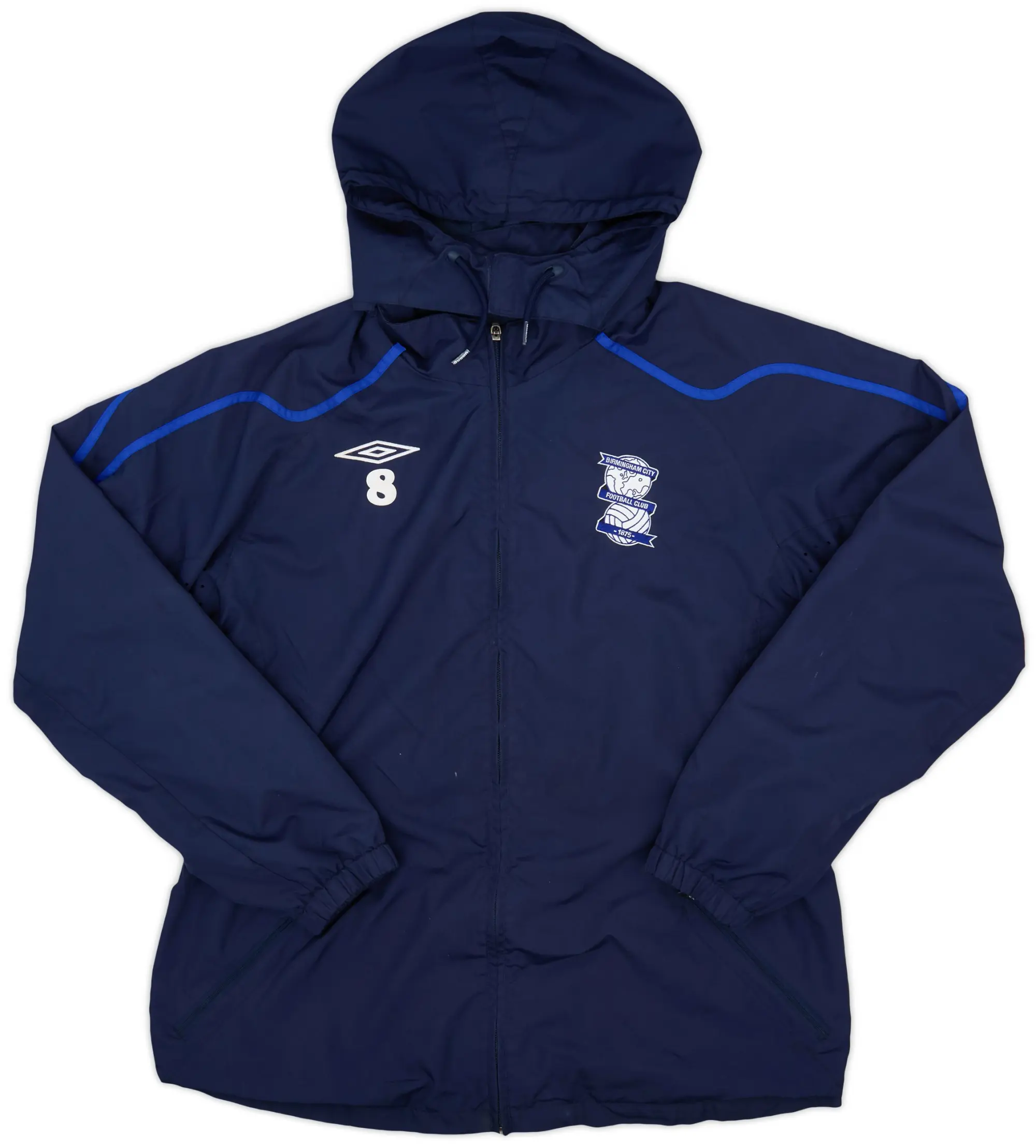 2008-09 Birmingham Umbro Player Issue Hooded Rain Jacket #8 - 8/10 - (XL)
