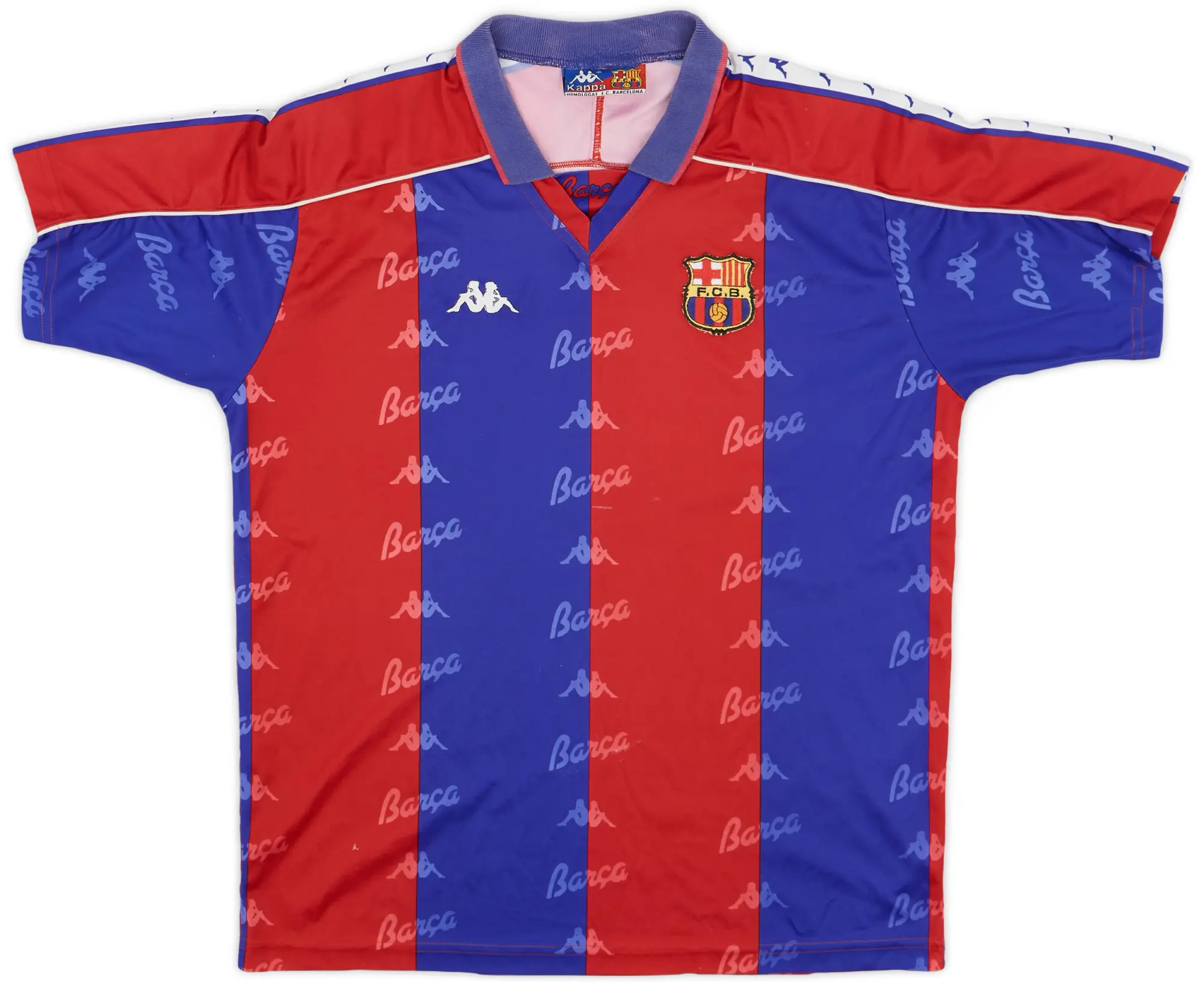 Kappa 1992-95 Barcelona Home Shirt - 6/10 - (L)