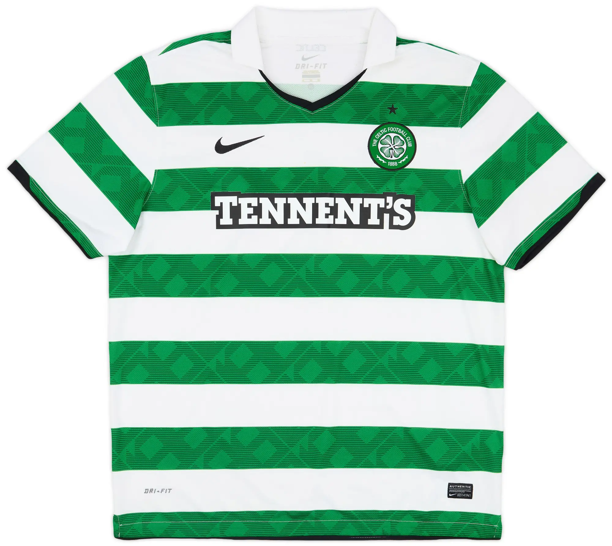 Nike Celtic Mens SS Home Shirt 2010/12