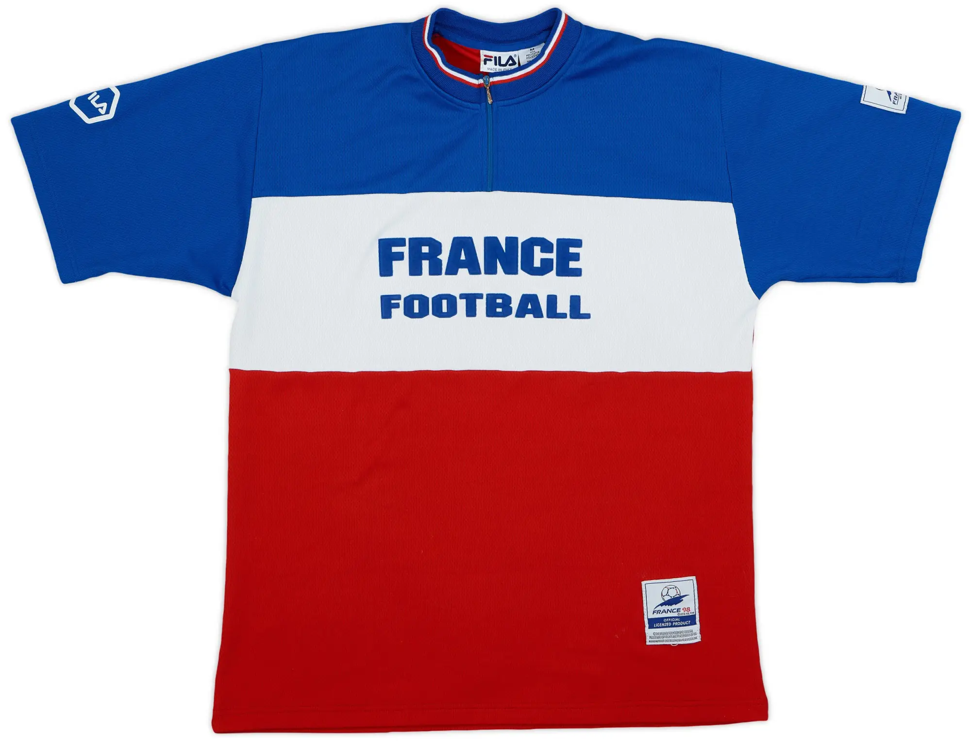 1998 France '98 Fila 1/4 Zip Training Shirt - 6/10 - (M)