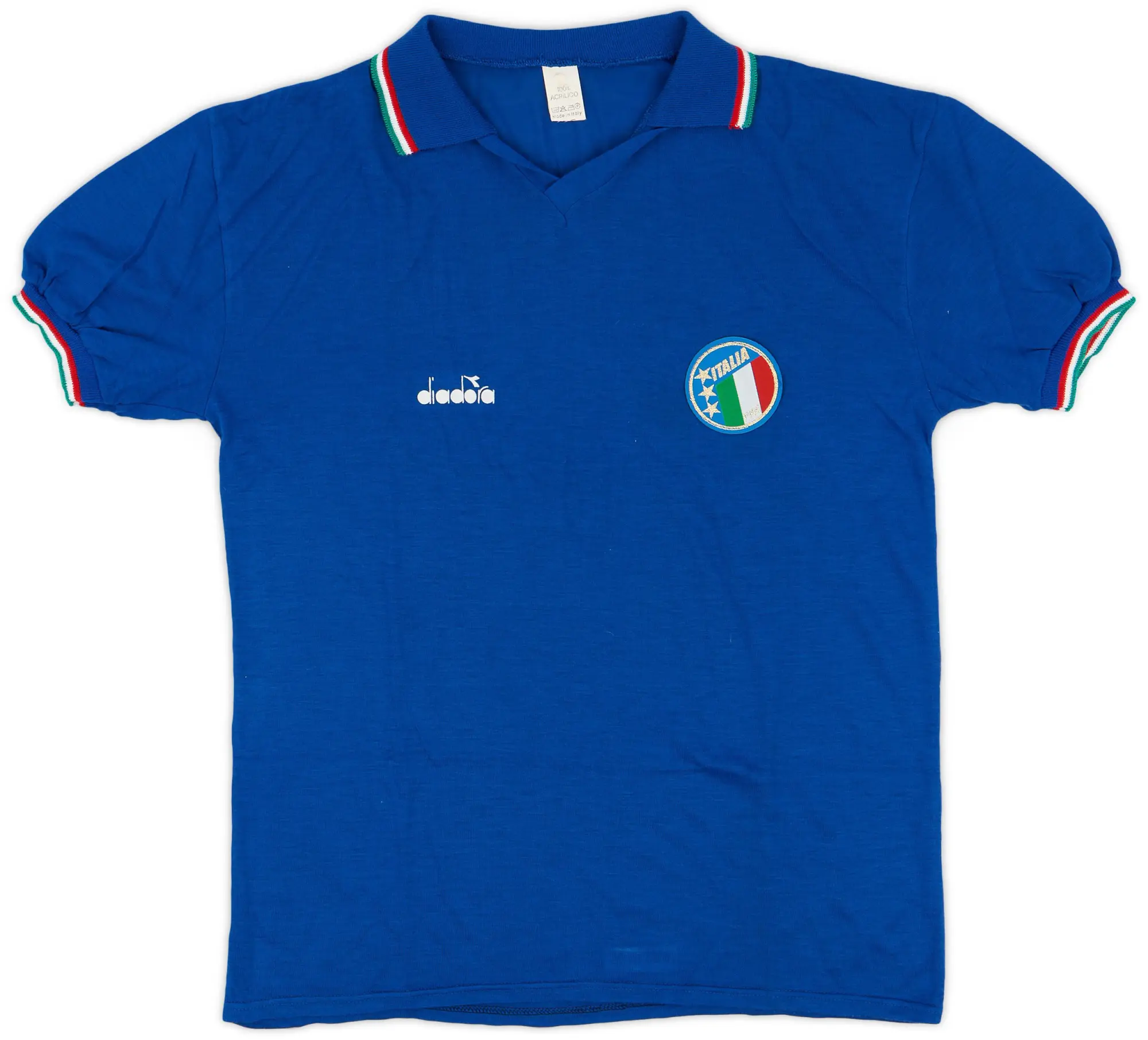 Diadora 1986-91 Italy Home Shirt - 9/10 - (L)