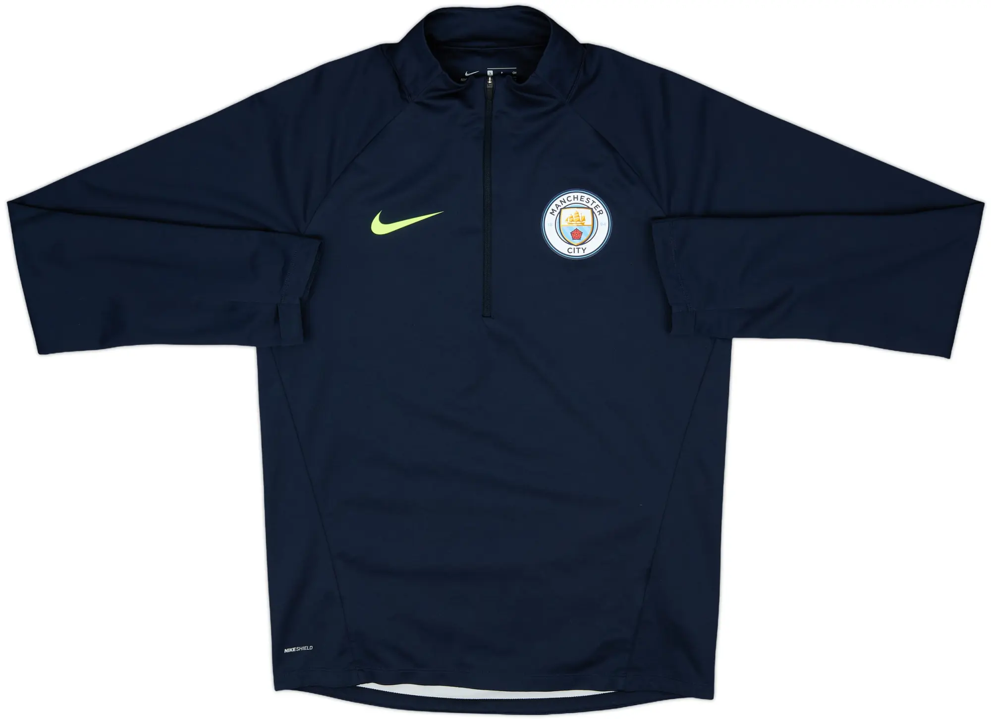 2018-19 Manchester City Nike 1/4 Zip Drill Top - 8/10 - (L)