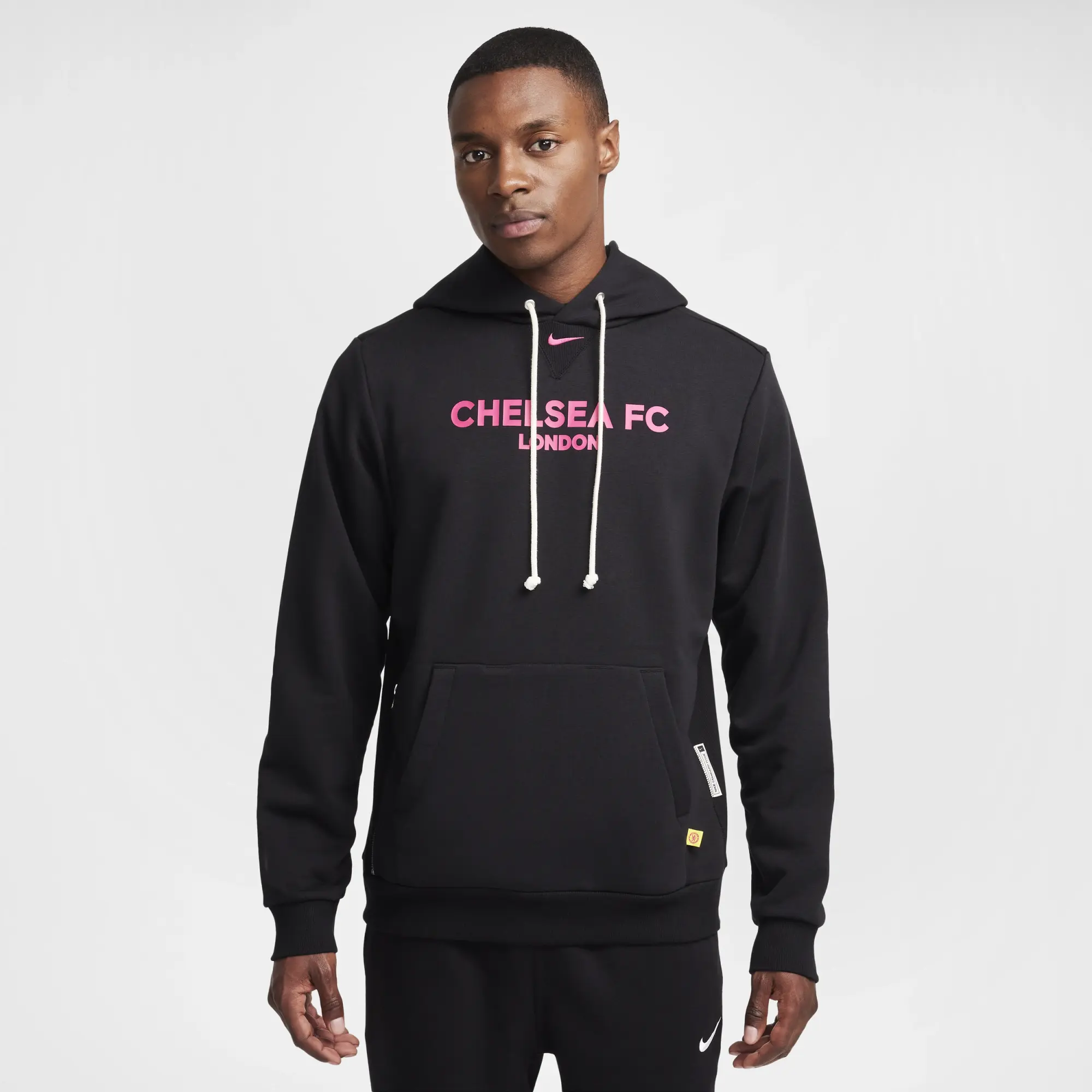 Nike Chelsea Dri-Fit Standard Issue PO Hoodie - Black/Pink