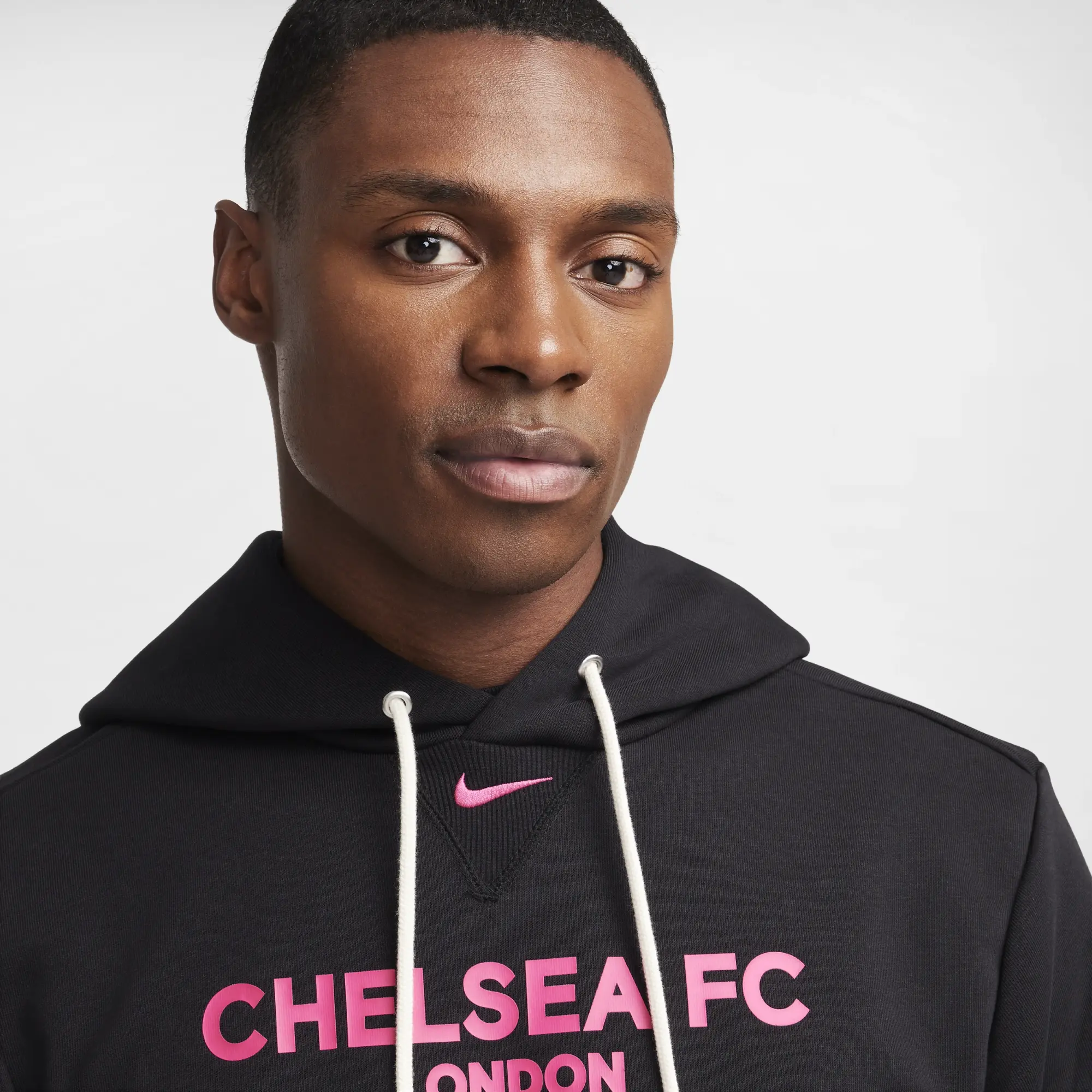 Nike Chelsea Dri-Fit Standard Issue PO Hoodie - Black/Pink