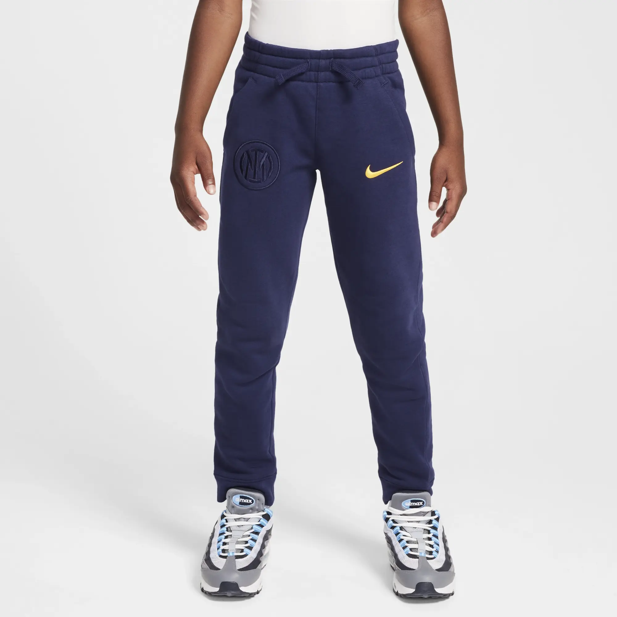 Inter Milan Club Fleece Third Older Kids' (Boys') Nike Football Jogger - Blue - Cotton/Polyester