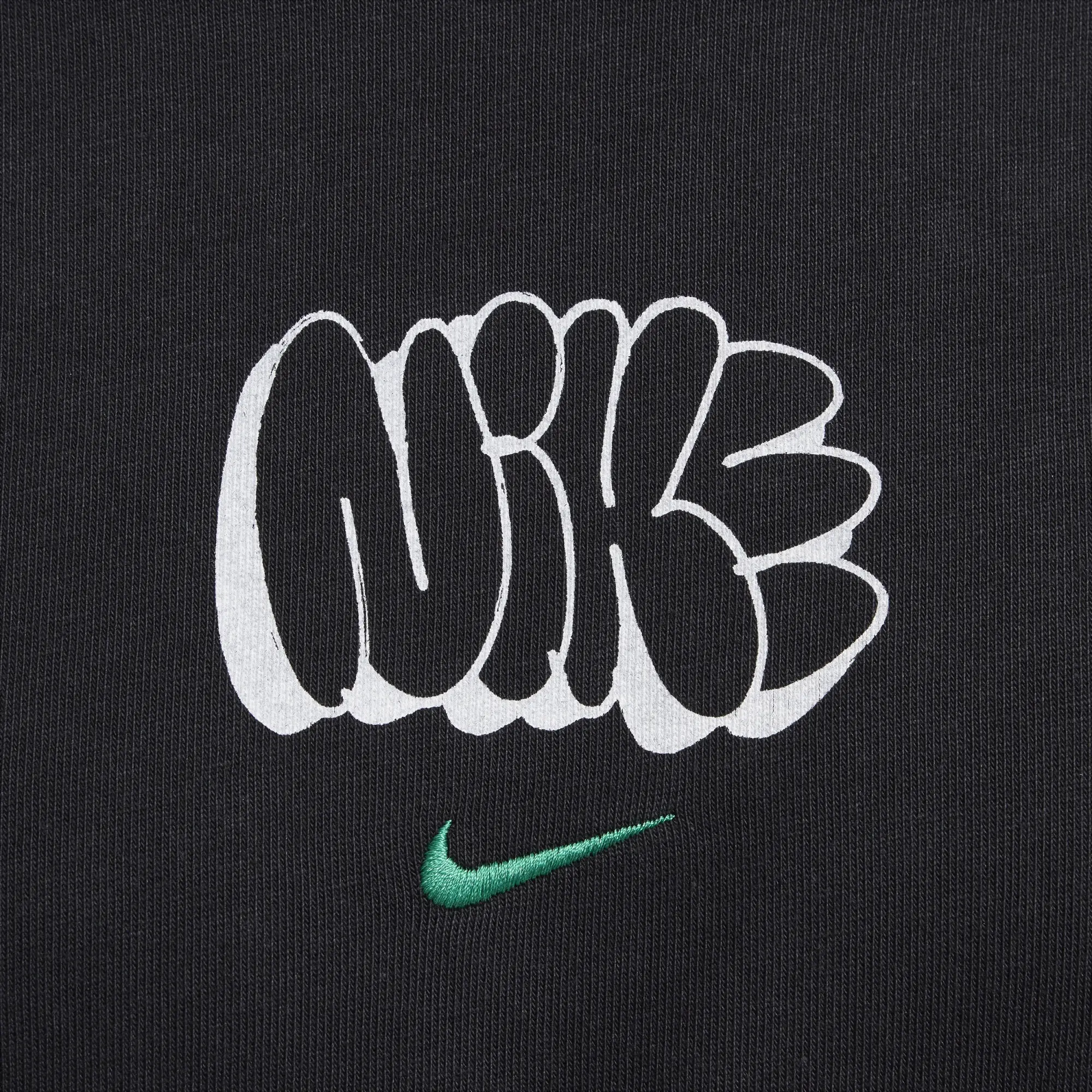 Nike Solo Swoosh Graffiti T-Shirt, Black