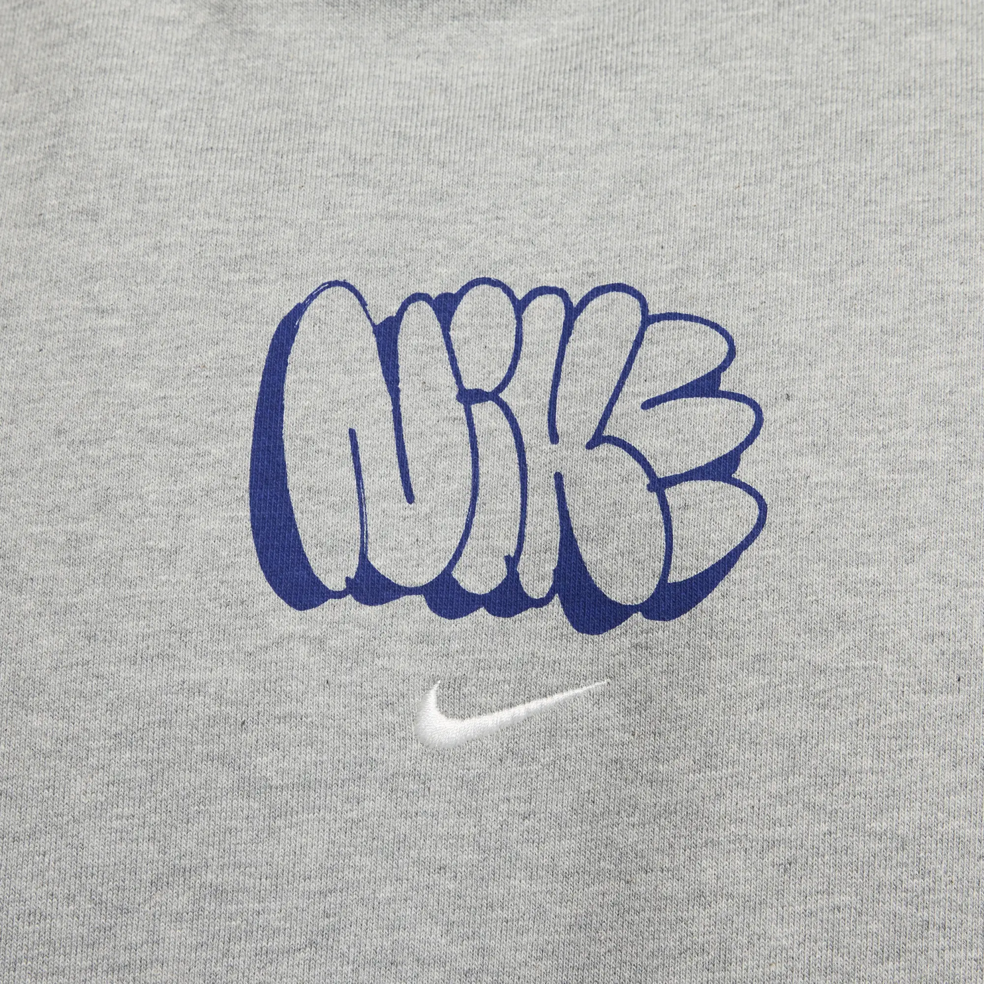 Nike Solo Swoosh Graffiti Hoodie, Grey