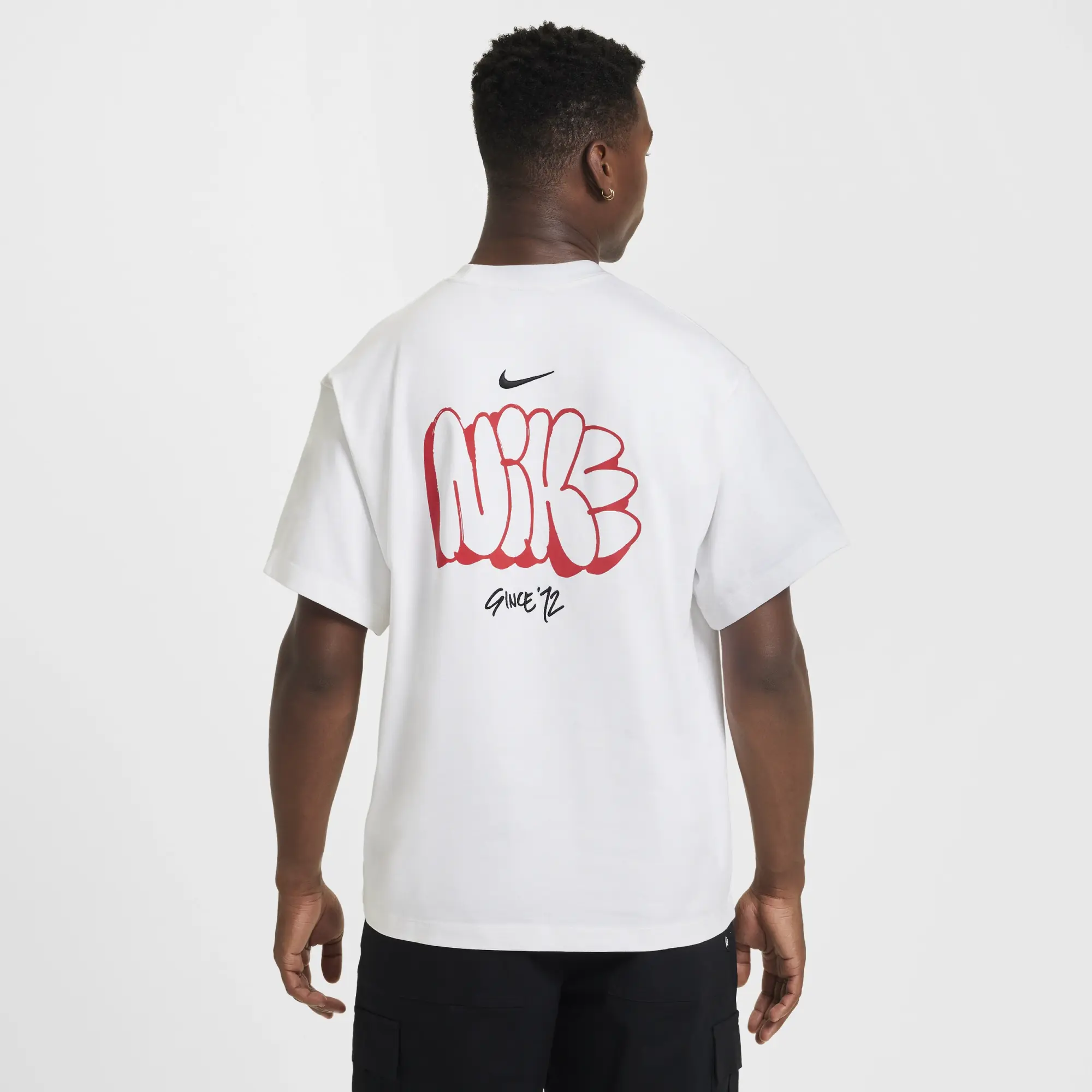 Nike Solo Swoosh Graffiti T-Shirt, White