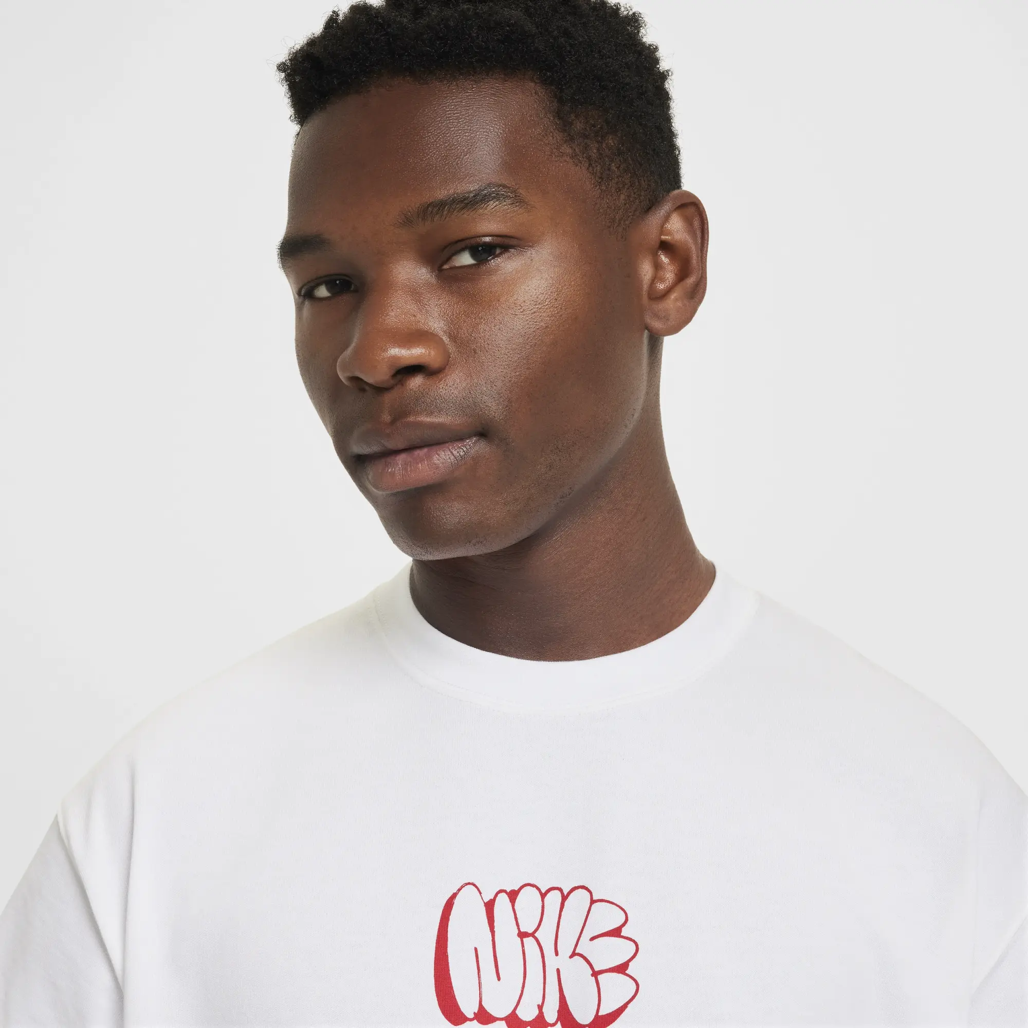 Nike Solo Swoosh Graffiti T-Shirt, White