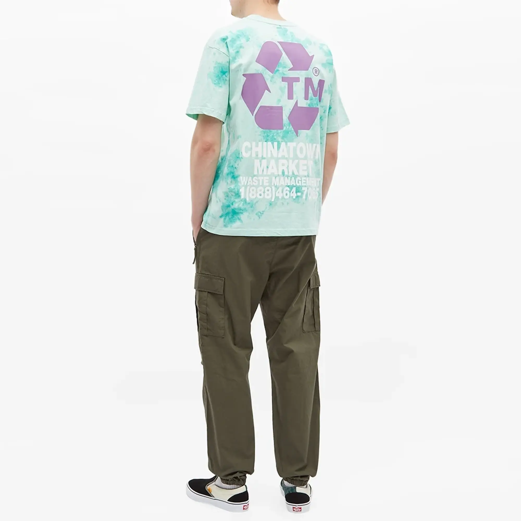 END. x Chinatown MARKET Men's Waste Management T-Shirt Green