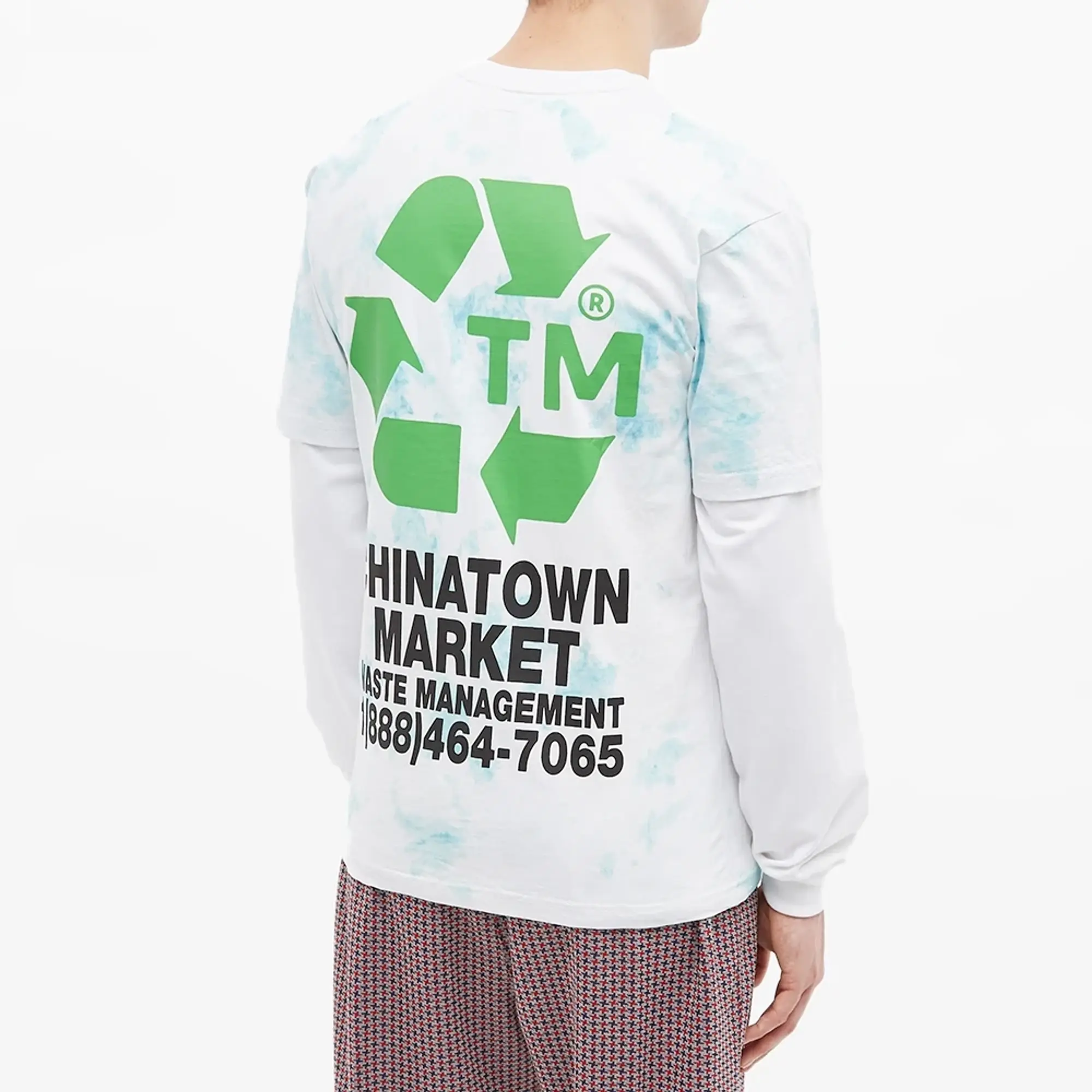 END. x Chinatown MARKET Men's Waste Management T-Shirt White