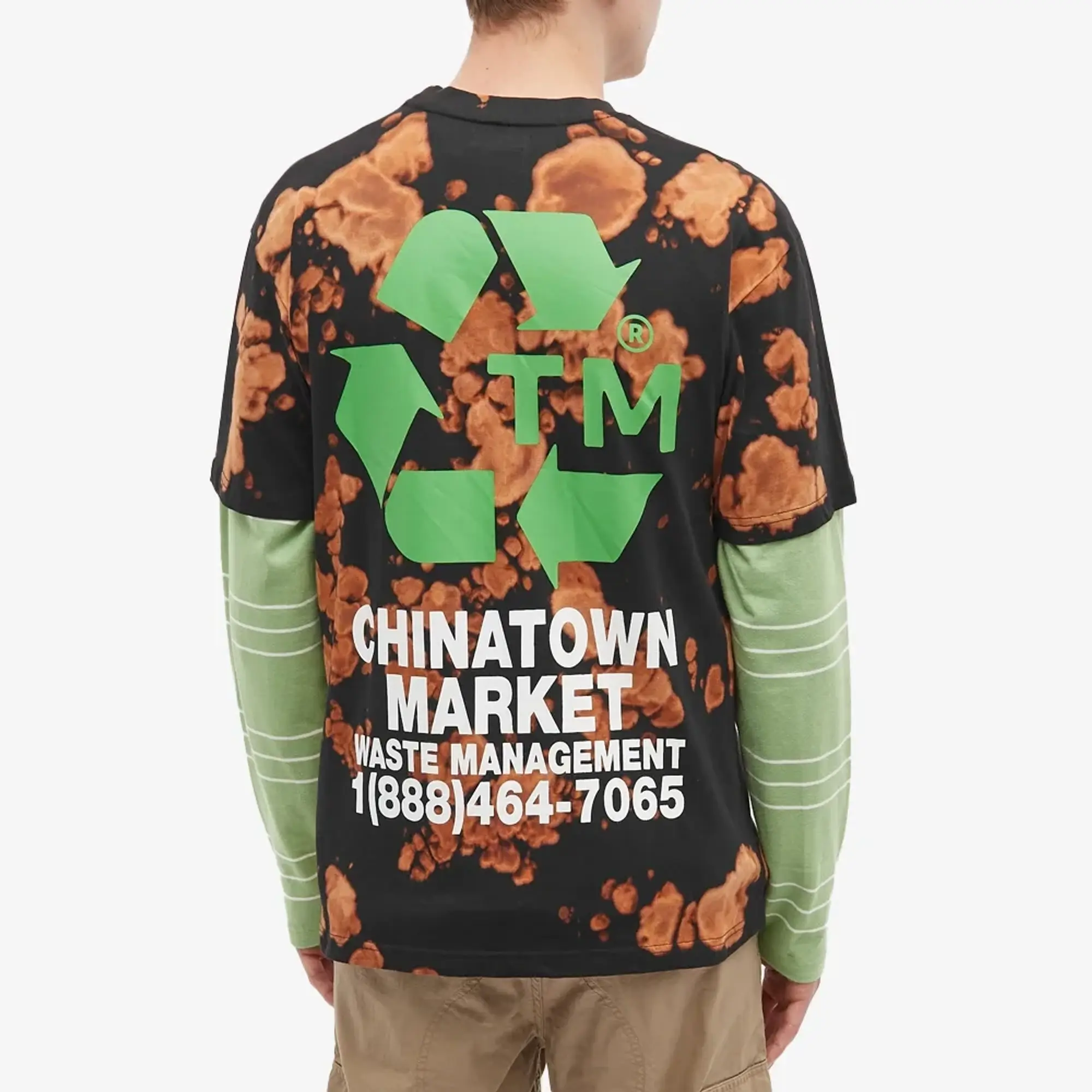 END. x Chinatown MARKET Men's Waste Management T-Shirt Black